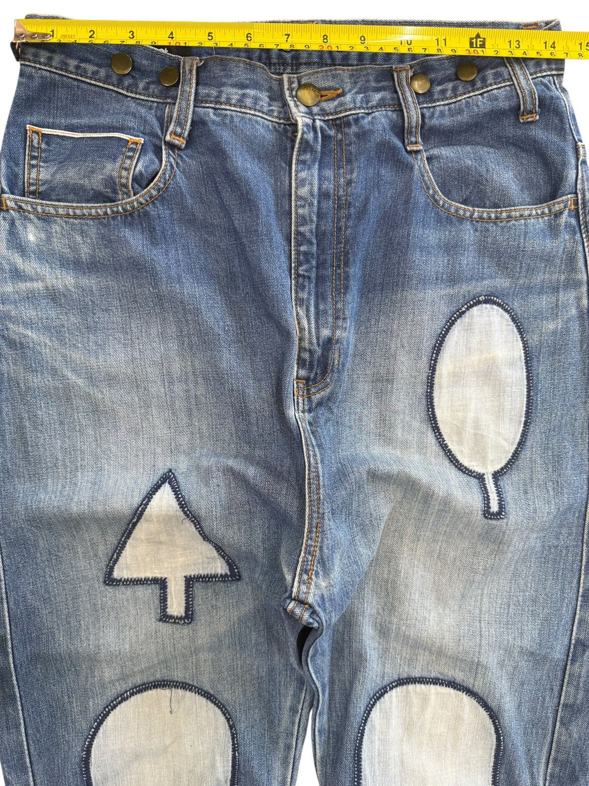 Issey Miyake Issey Miyake x Net-net 90’s Patchwork Style Denim Jeans Size US 29 - 8 Thumbnail