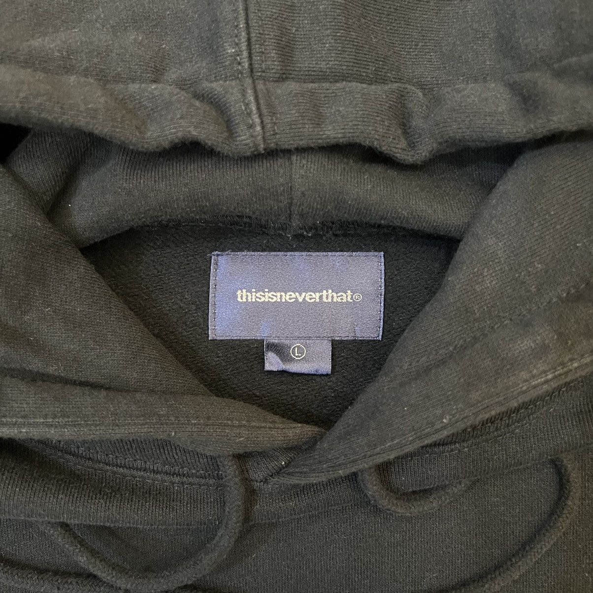 thisisneverthat T-Logo Hoodie - Black - Men's [L] Size US L / EU 52-54 / 3 - 3 Thumbnail