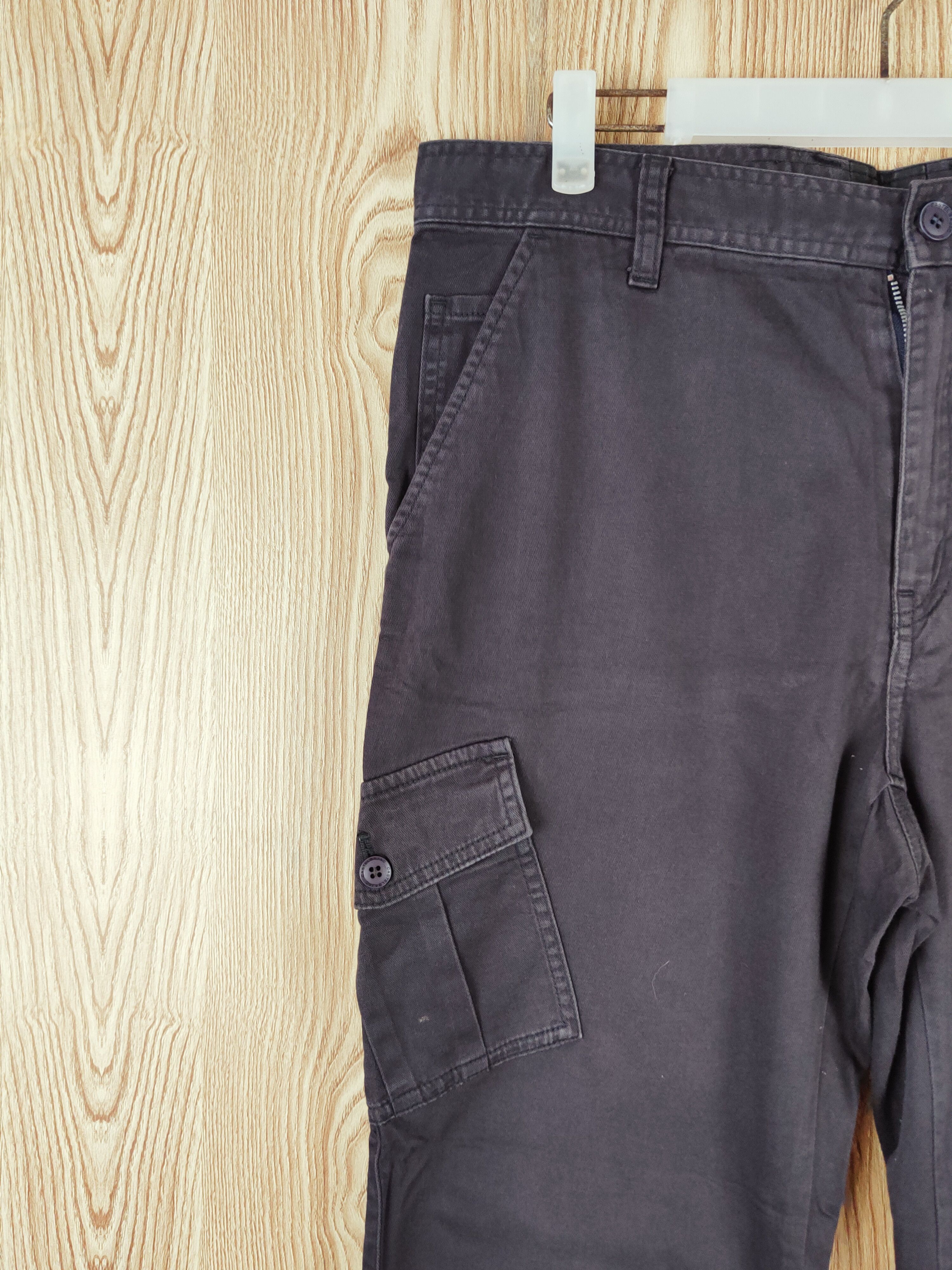 Japanese Brand Castelbajac Dark Blue Multipocket Tactical Cargo Pants #W275 Size US 35 - 3 Thumbnail