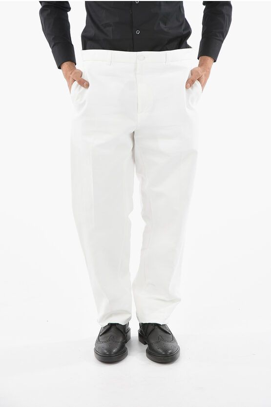 image of Dior Chino Cotton Pants in White, Men's (Size 32)