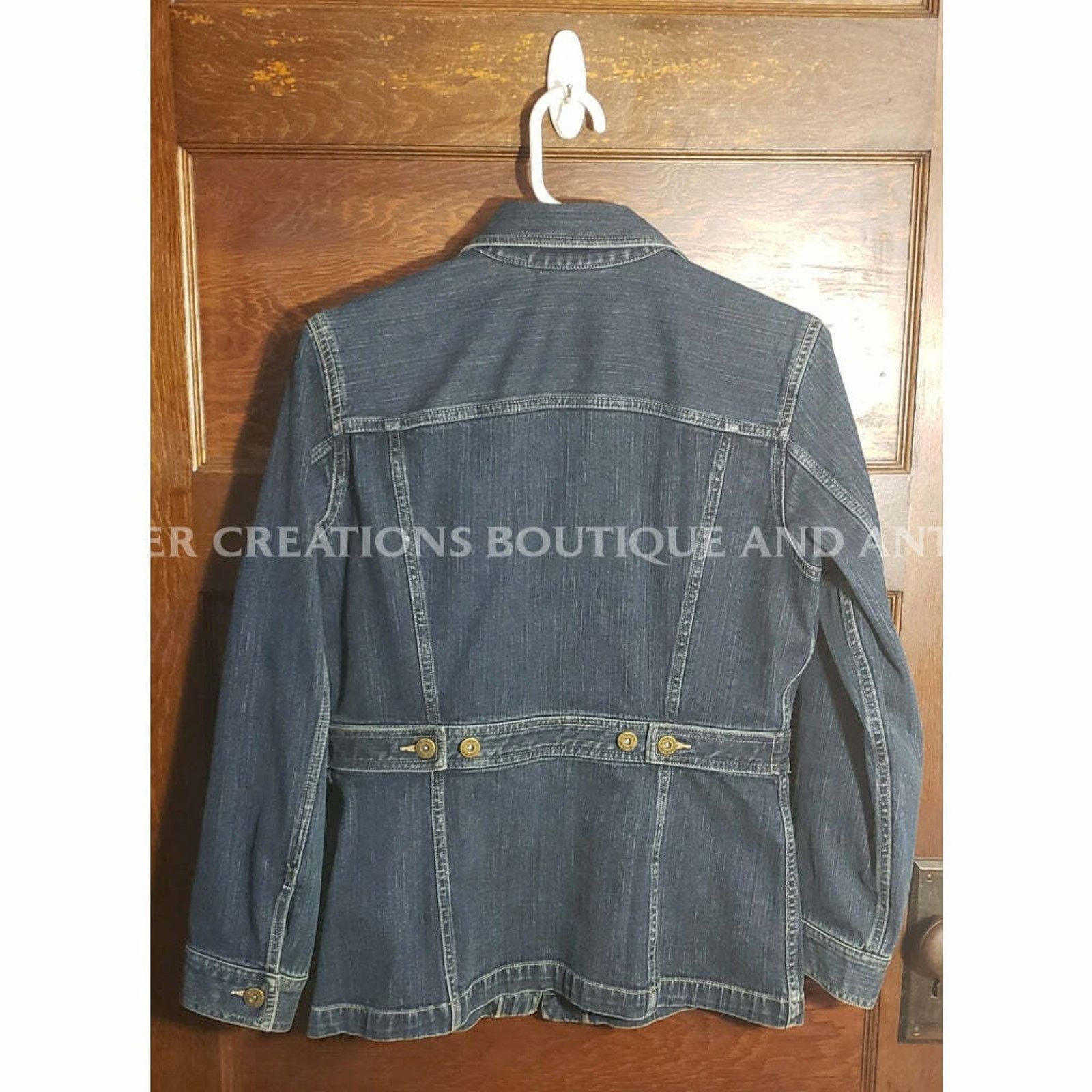 Liz Claiborne Liz Claiborne Ladies Jean Jacket Jean coat Sm petite Size S / US 4 / IT 40 - 3 Thumbnail