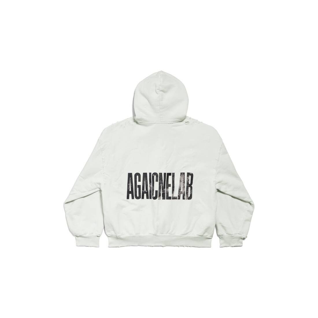 Balenciaga o1la1rc1a0925 Agaicnelab Zip-up Hoodie Regular Fit in White Size US M / EU 48-50 / 2 - 2 Thumbnail