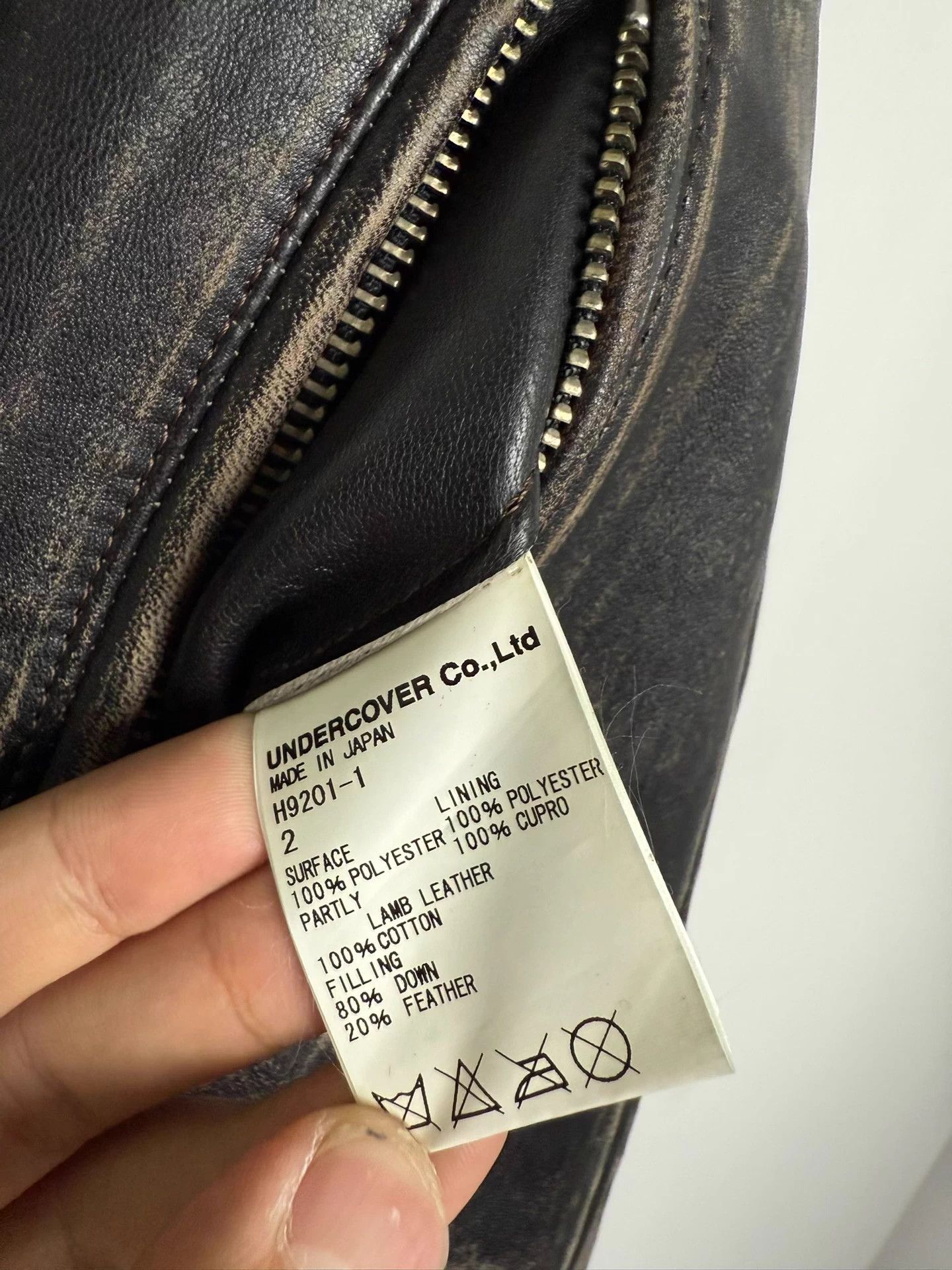 Undercover UNDERCOVER Leather Sleeve Down Jacket, Size US M / EU 48-50 / 2 - 7 Thumbnail