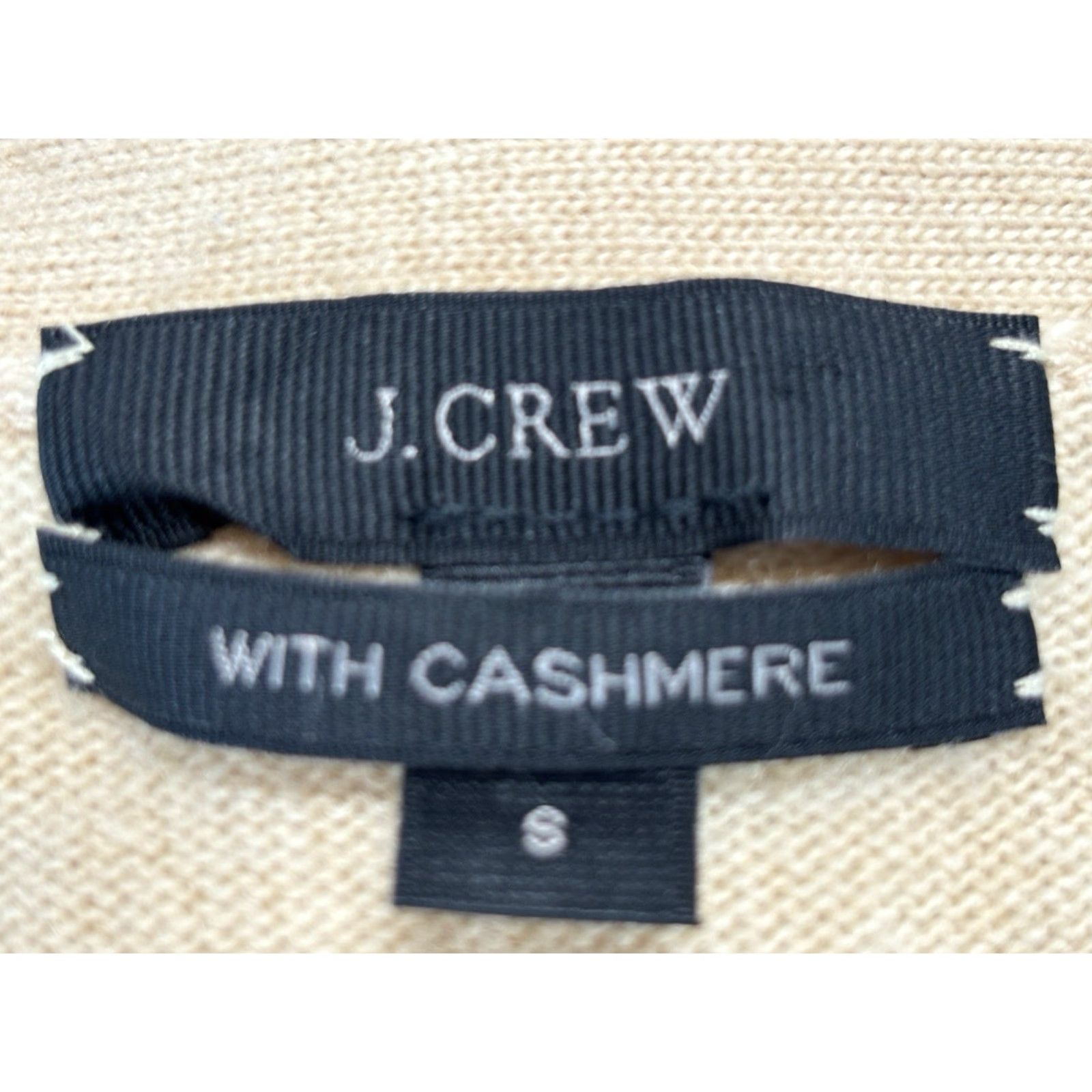 J.Crew J.CREW VINTAGE Wool Cashmere Cardigan Sweater Women’s Small Tan Preppy Minimal Size S / US 4 / IT 40 - 7 Thumbnail