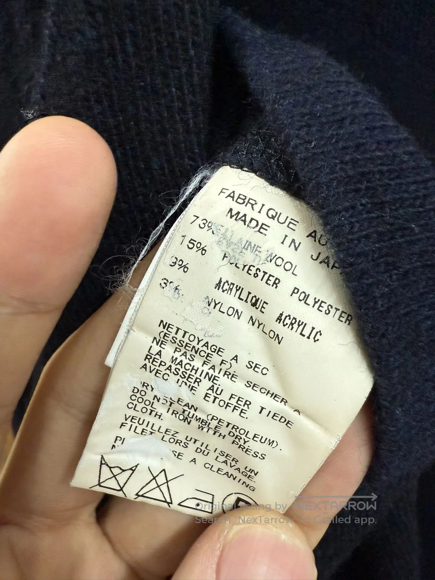 Yohji Yamamoto yohji yamamoto pour homme dyed wool cardigan. Size US M / EU 48-50 / 2 - 8 Thumbnail