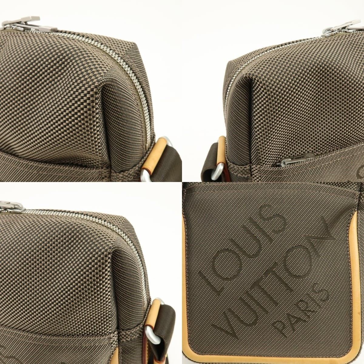 Louis Vuitton Louis Vuitton Damier Geant Citadin Nylon Crossbody Bag Brown Size ONE SIZE - 6 Thumbnail