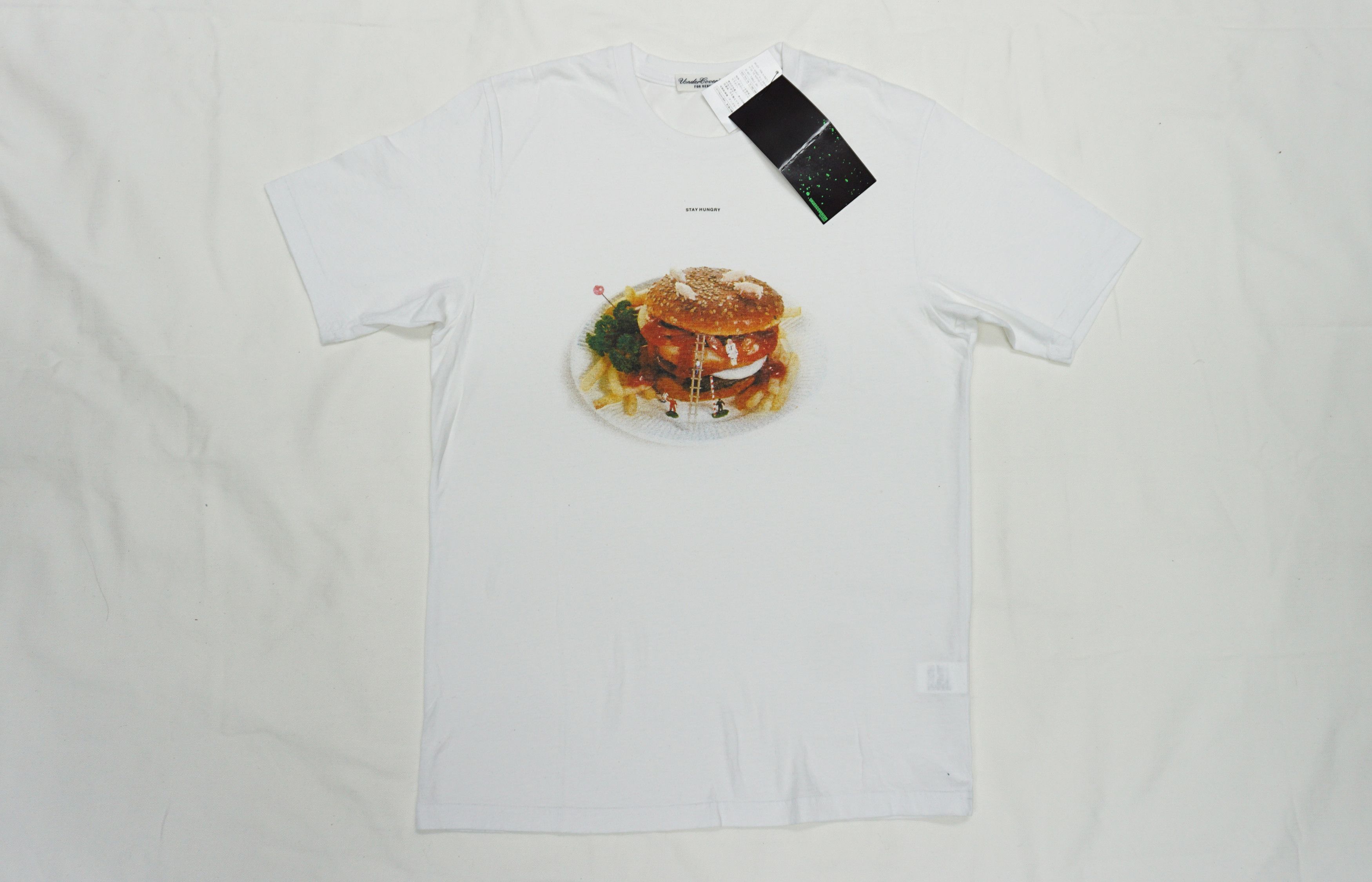image of Art x Undercover Talking Heads "stay Hungry" T-Shirt in White, Men's (Size Medium)