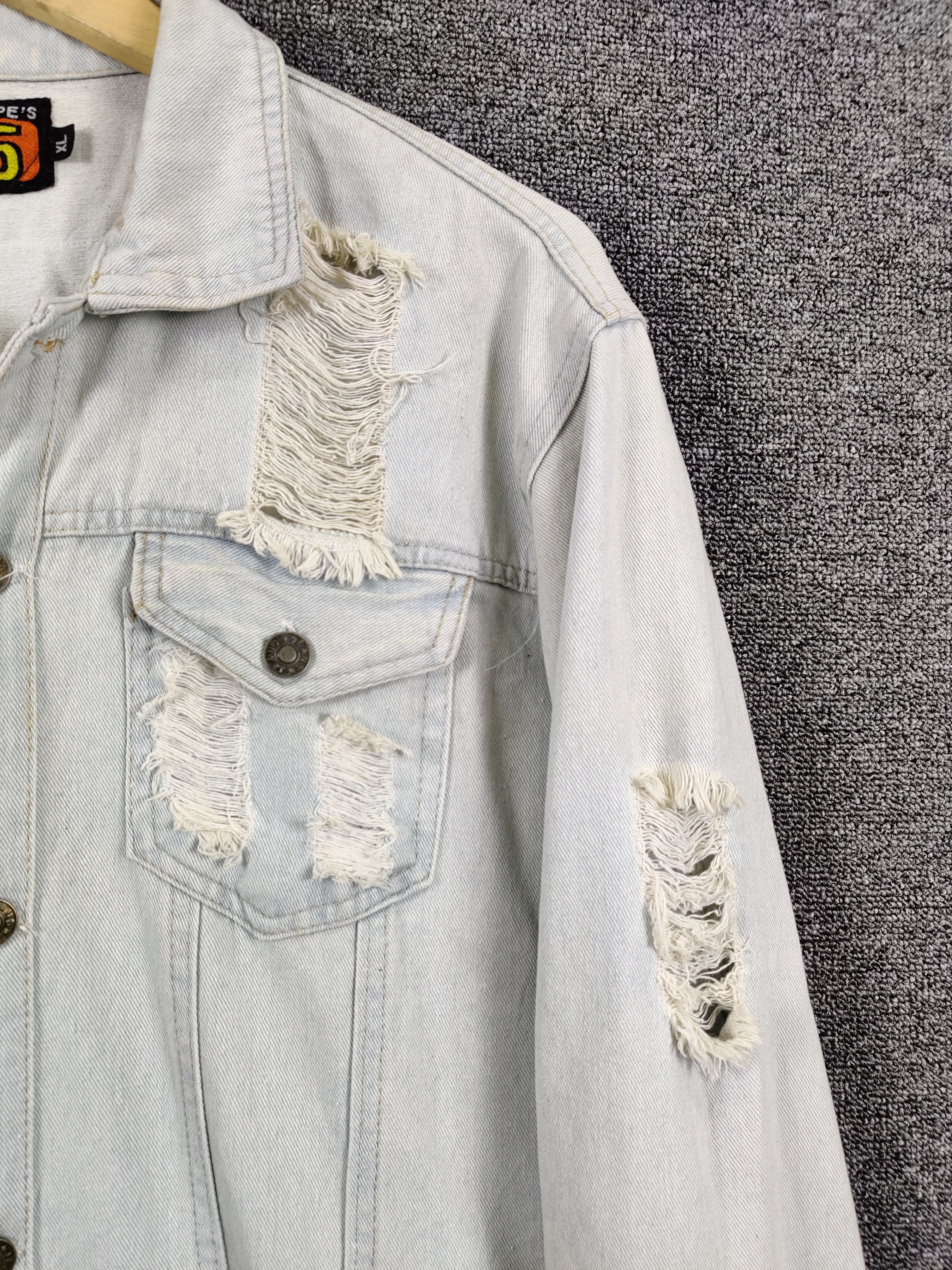Vintage Vintage Thrashed Mettalica Distressed Denim Jacket Size US XL / EU 56 / 4 - 6 Thumbnail
