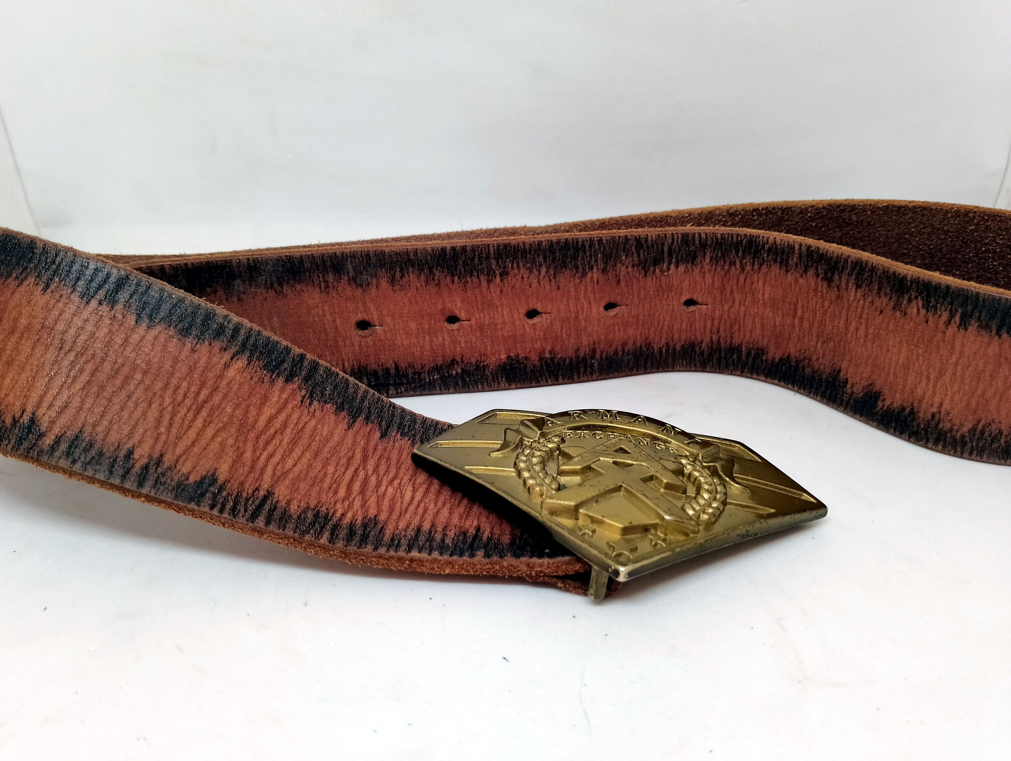 Armani Exchange Armani Exchange Leather Belt Size S Size ONE SIZE - 6 Thumbnail