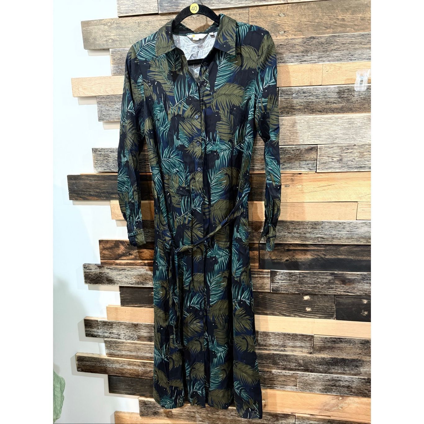 knee length dresses for ladies Alexa Long Sleeve Midi Dress-Multi Balcony Scene main image 1