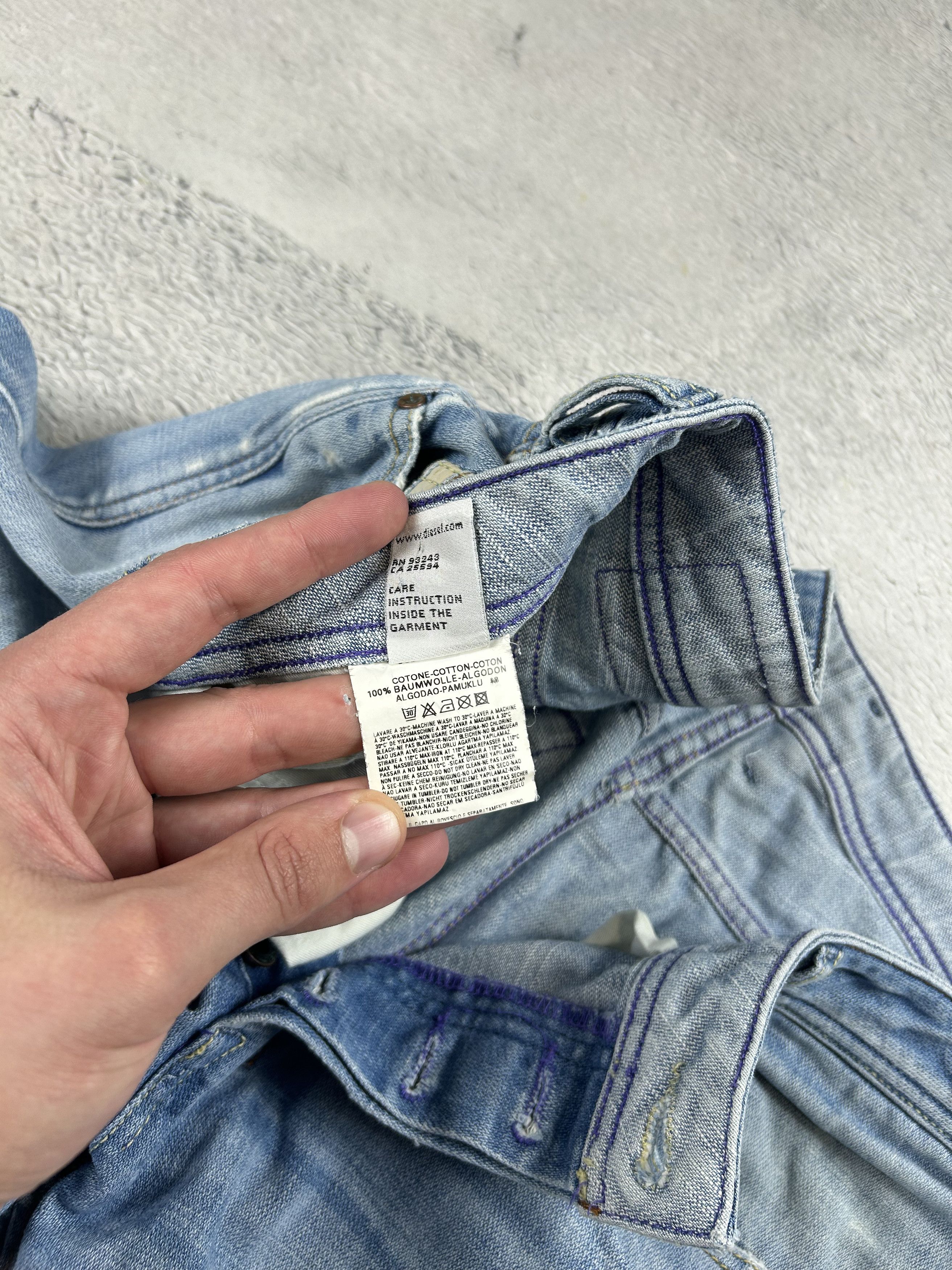 Diesel × Vintage Vintage DIESEL jeans Straight Riped Streetwear Men's Size US 36 / EU 52 - 13 Thumbnail