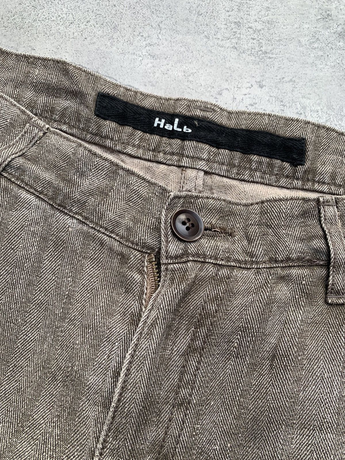 Japanese Brand HALB side zip flare pants Size US 31 - 4 Thumbnail