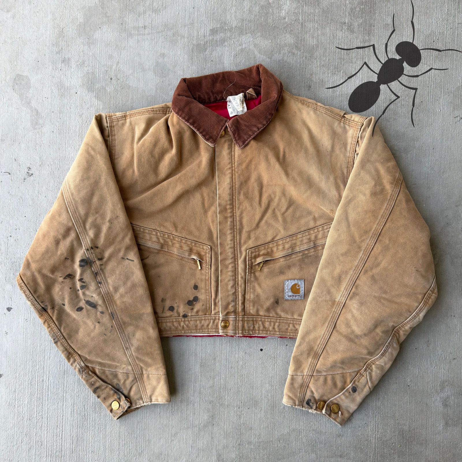 Carhartt × Vintage Carhartt brown crop Detroit style work wear jacket Size US M / EU 48-50 / 2 - 1 Thumbnail