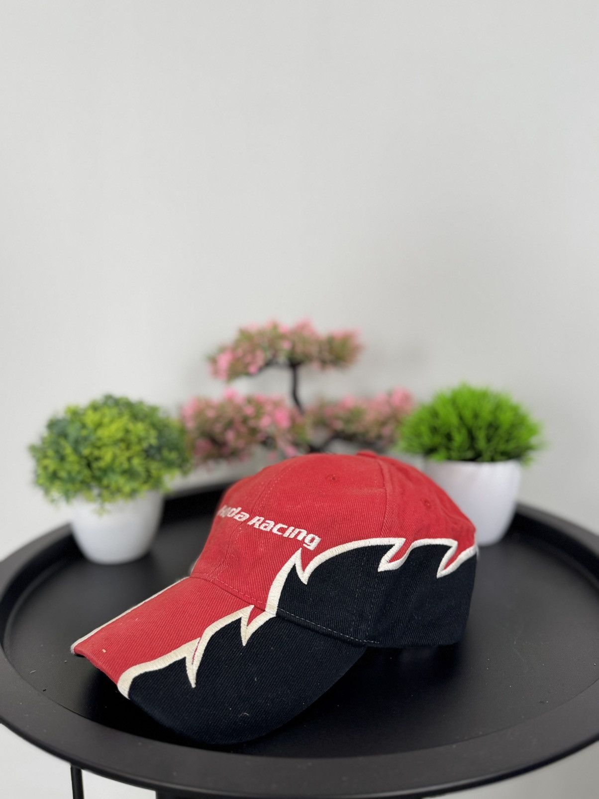 Honda Vintage Honda Racing Cap Hat 90s Y2K Fire Motorsport Size ONE SIZE - 1 Thumbnail