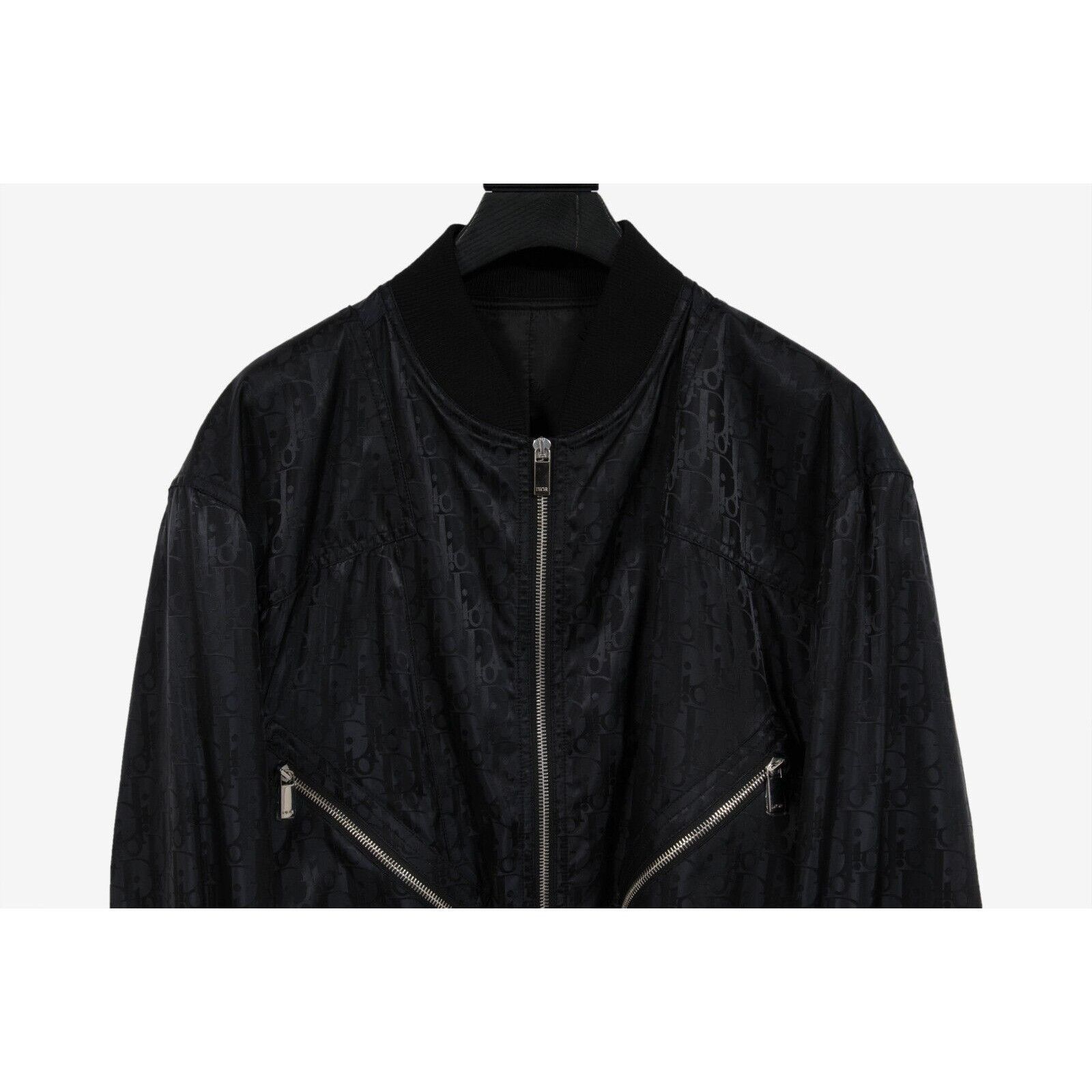 Dior Oblique Bomber Jacket Black Nylon Size US M / EU 48-50 / 2 - 7 Thumbnail