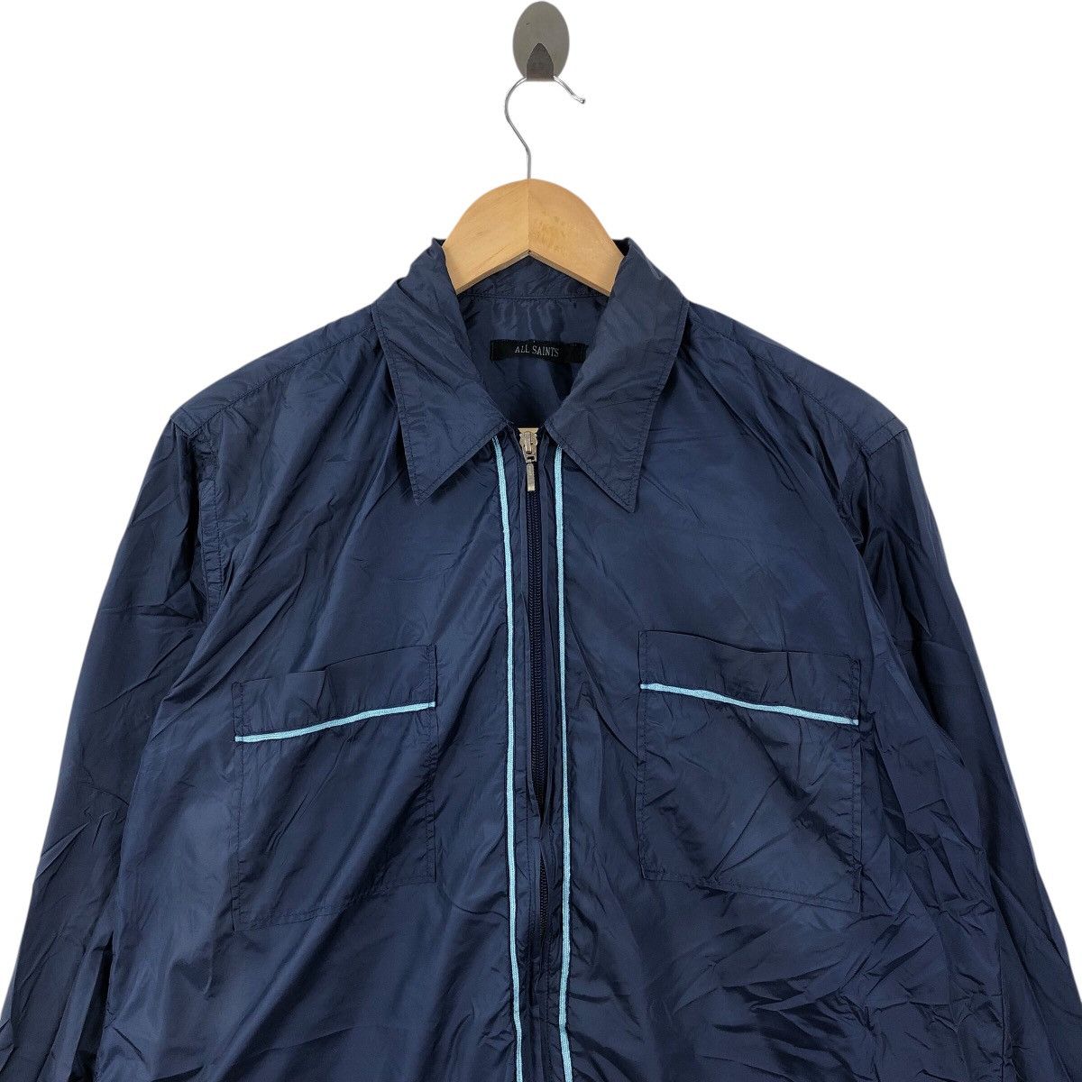 Allsaints Luxury Designer ALLSAINTS PORTUGAL Light Windbreaker Jacket Size US M / EU 48-50 / 2 - 2 Thumbnail