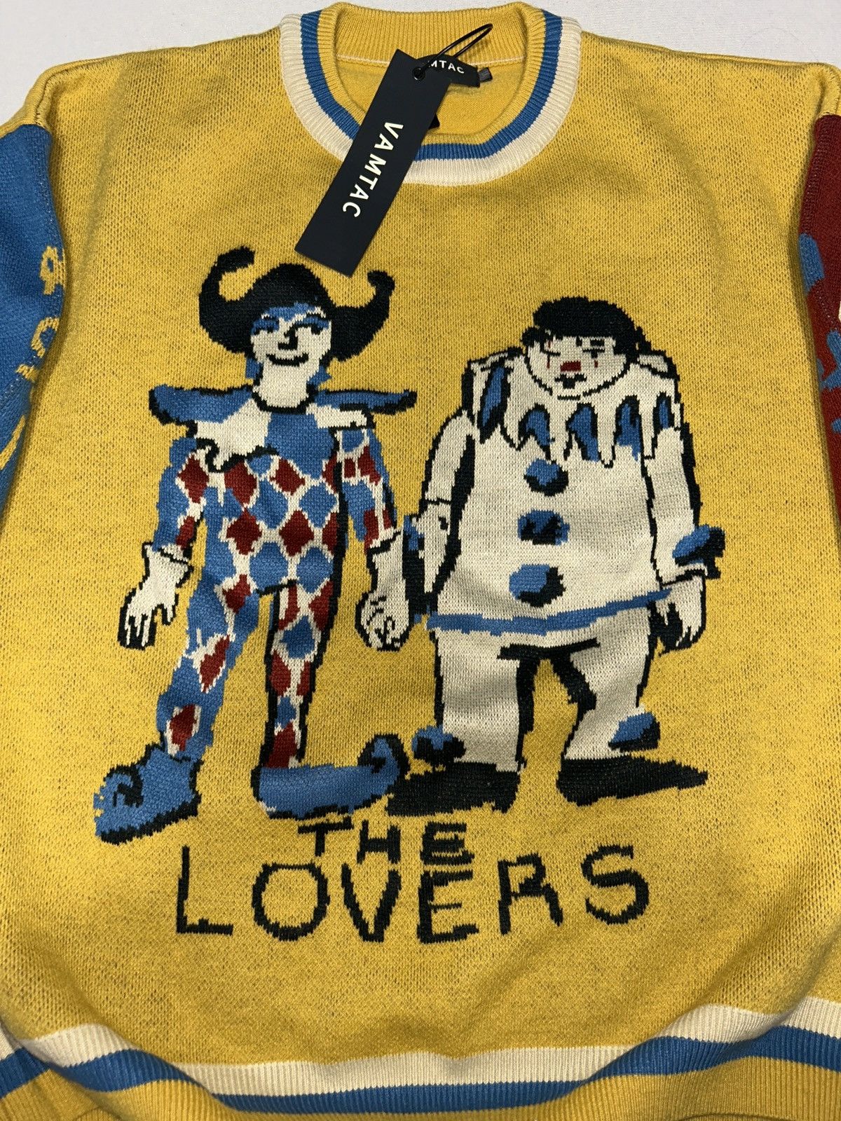 Handknit The Lovers Clown Harajuku Knit Sweater Japanese Style