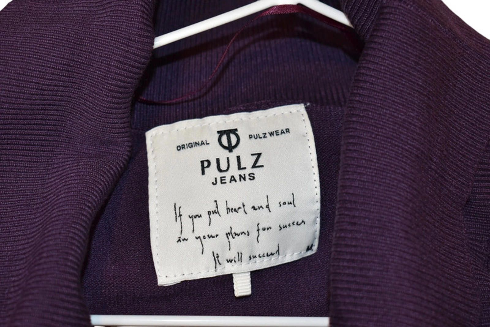 Designer Pulz Jeans Sara Cardigan 1307 Size M Purple Lion print long Size M / US 6-8 / IT 42-44 - 8 Thumbnail