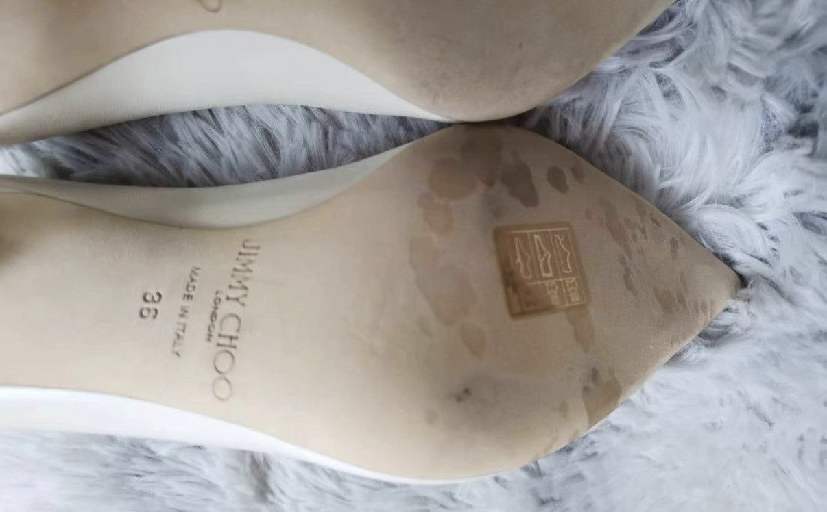 Jimmy Choo Jimmy Choo mesh panel off-white high heels Size US 6 / IT 36 - 5 Thumbnail