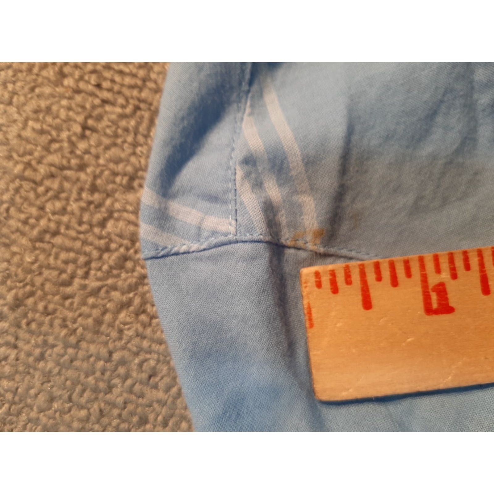 Liz Claiborne VINTAGE Liz Claiborne Liz sport Womens XL 3/4 Sleeve Blue Cotton Button Up Shirt Top Size XL / US 12-14 / IT 48-50 - 2 Thumbnail