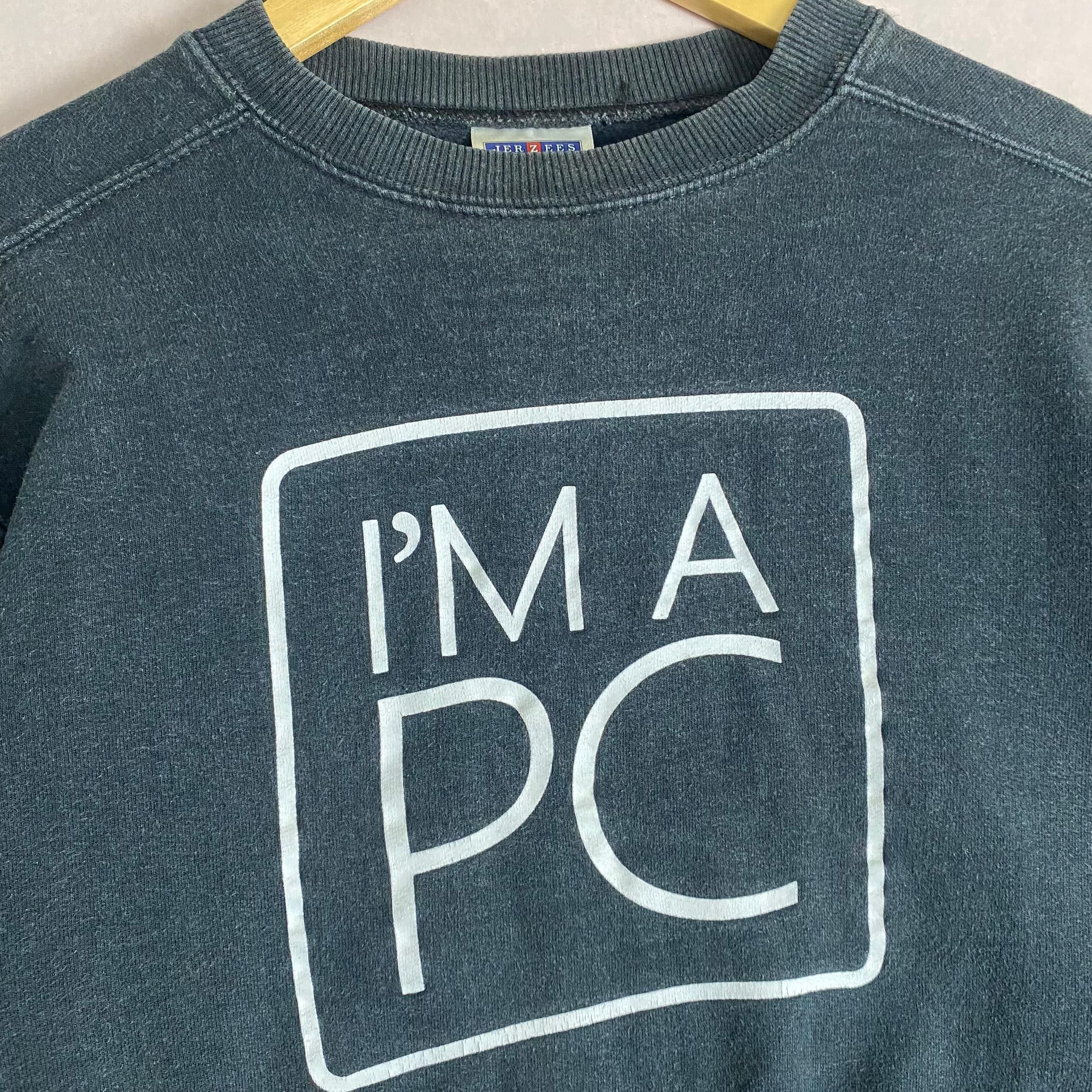 Vintage Vintage I'm am PC Windows 7 Sweatshirt Size US S / EU 44-46 / 1 - 9 Thumbnail