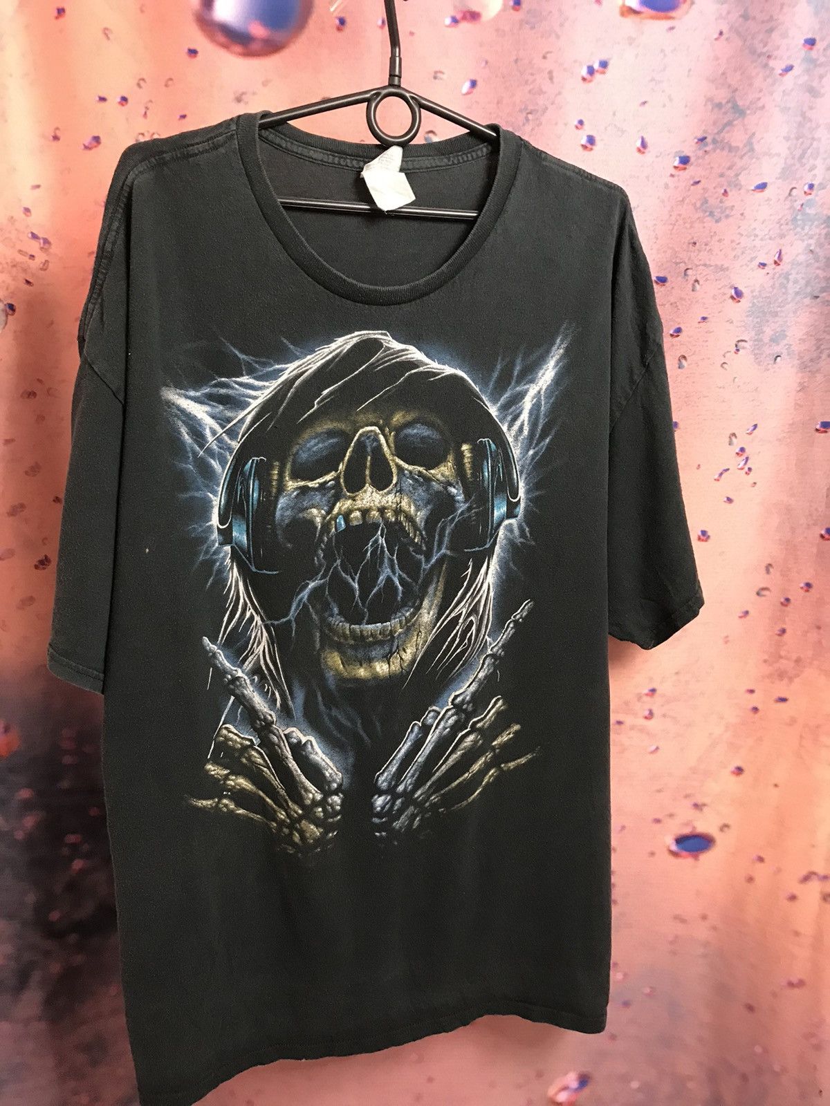 Band Tees × Vintage Vintage Skull Skeleton logo band t shirt Size US XL / EU 56 / 4 - 2 Thumbnail