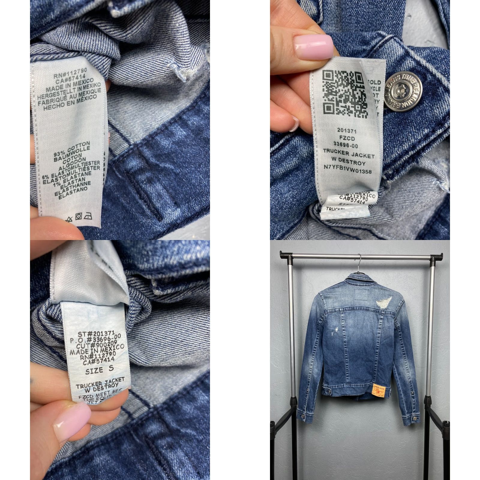 True Religion True Religion Denim Jacket Womens Size S Blue Vintage Jeans Jacket Style Denim Jacket Women Small Blue 90s Years Mens Womens Girls Size 28" / US 6 / IT 42 - 8 Thumbnail