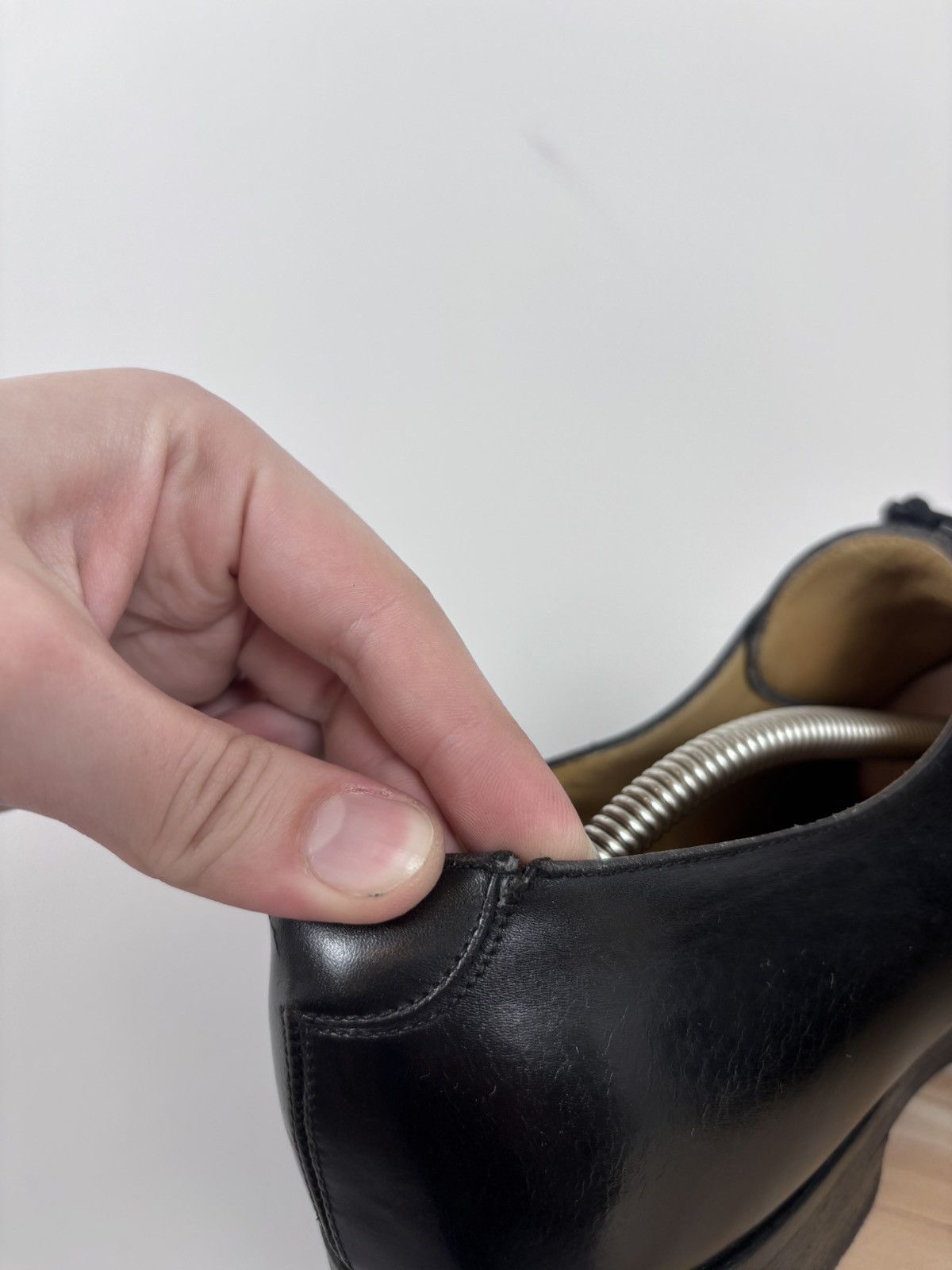 Handmade Regain Handmade Men’s Black Leather Oxford Dress Shoes Size US 9 / EU 42 - 16 Thumbnail