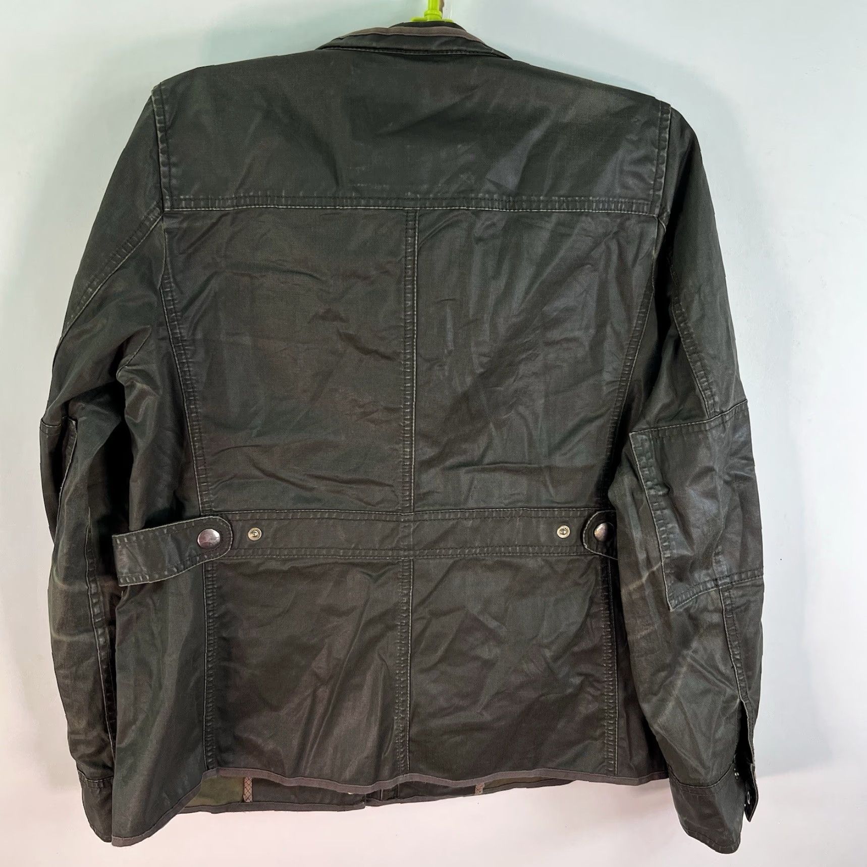 J.Crew VINTAGE J.CREW Military Jacket Waxed Cotton Brown Size M Women's Outdoor Casual Fall Spring Summer Winter Size M / US 6-8 / IT 42-44 - 4 Thumbnail