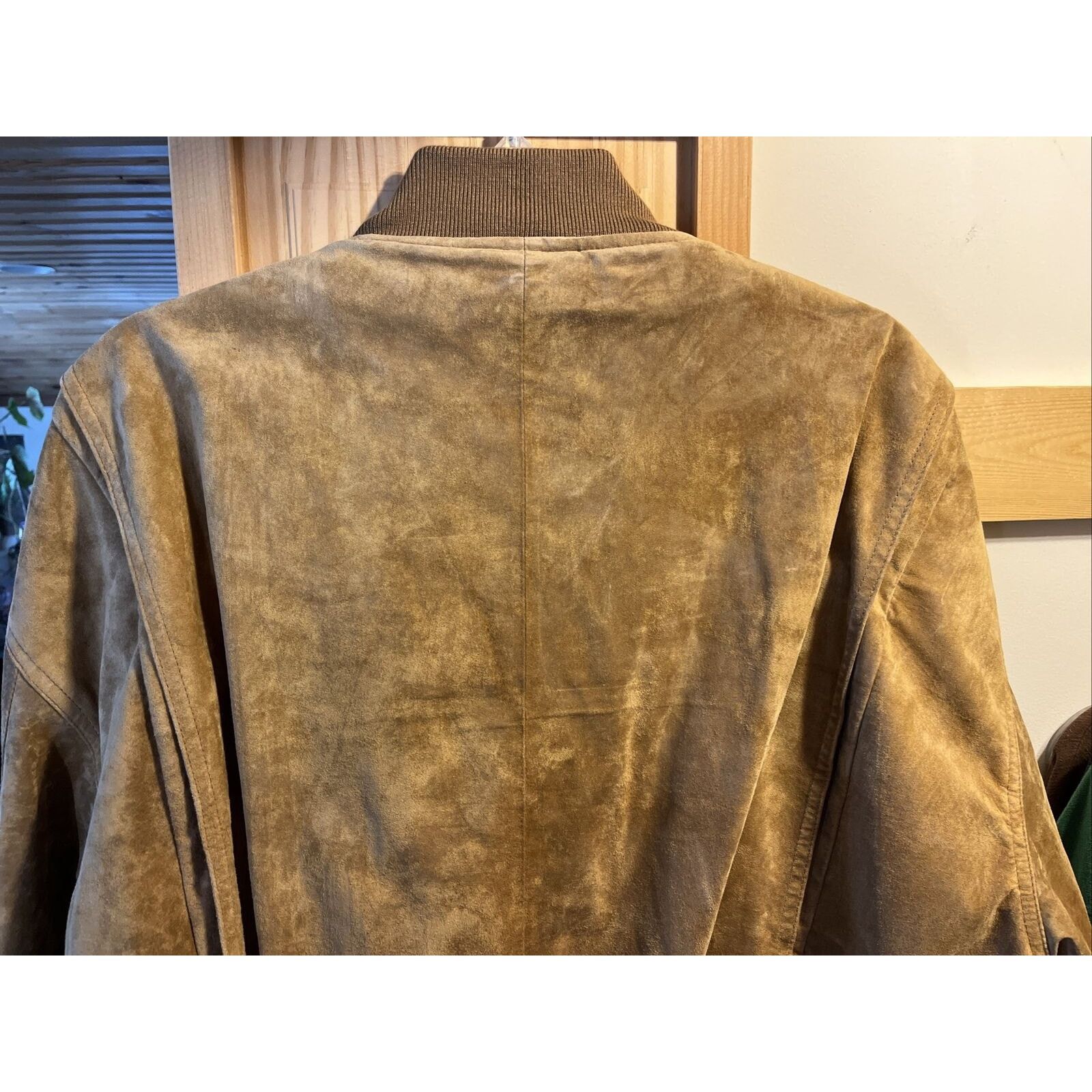 Other Landing Leather Men’s XXL Brown Suede Leather Bomber Jacket Size US XXL / EU 58 / 5 - 10 Thumbnail