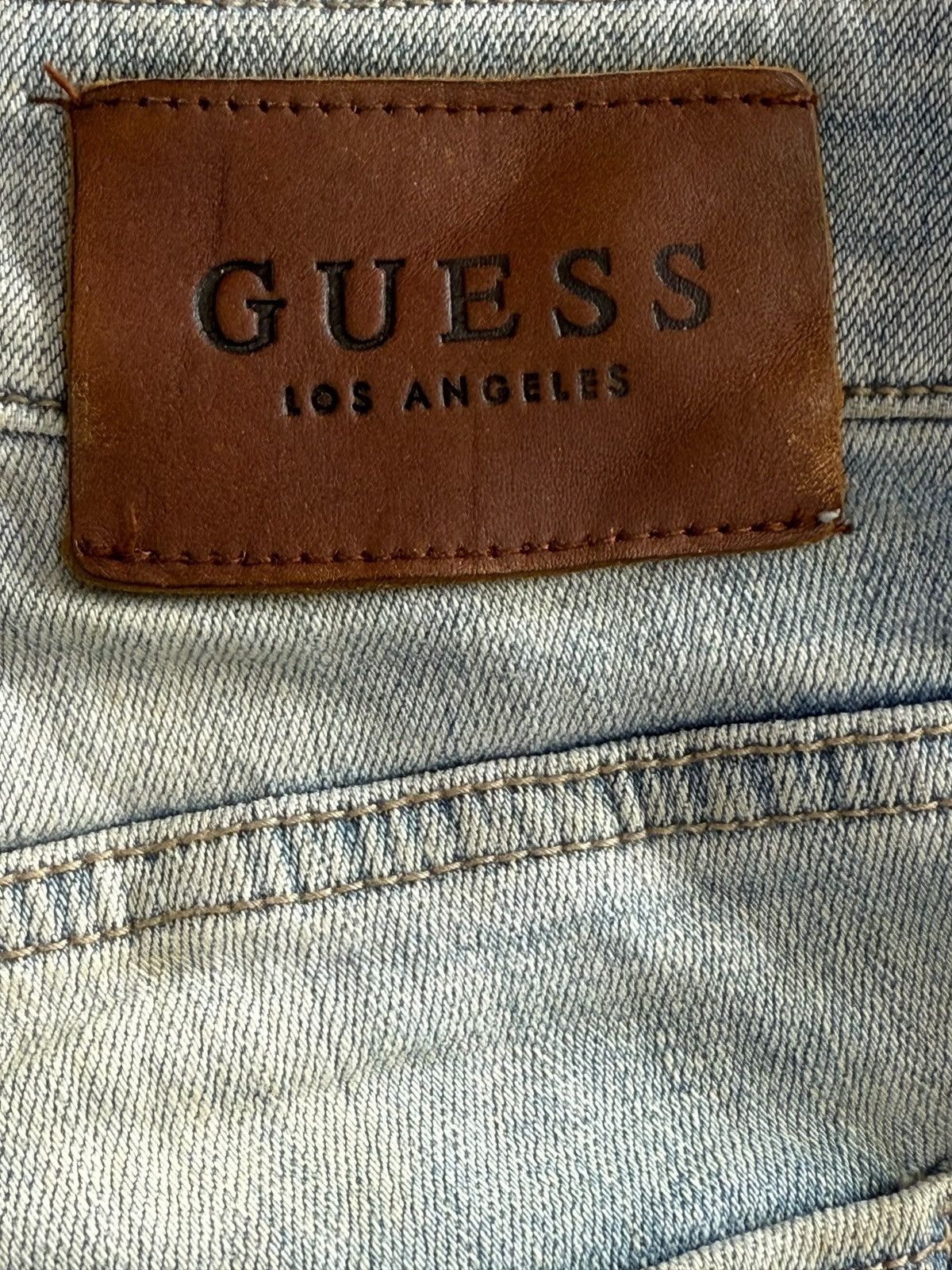 Guess Vintage Guess Patchwork Destressed Jeans Size US 34 / EU 50 - 6 Thumbnail