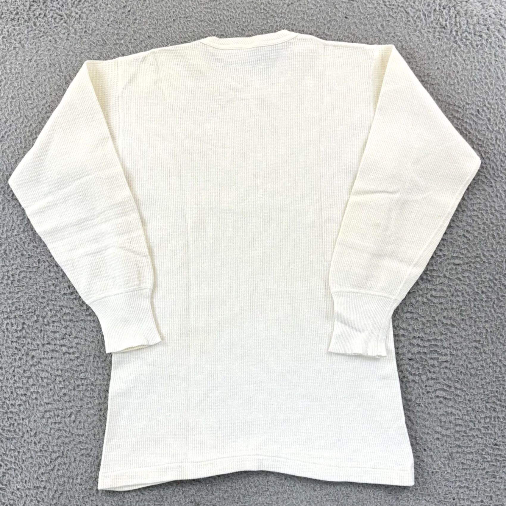 Vintage Vintage Penneys Towncraft Shirt Mens White 60s Waffle Knit Thermal Long Sleeve Size US M / EU 48-50 / 2 - 7 Thumbnail