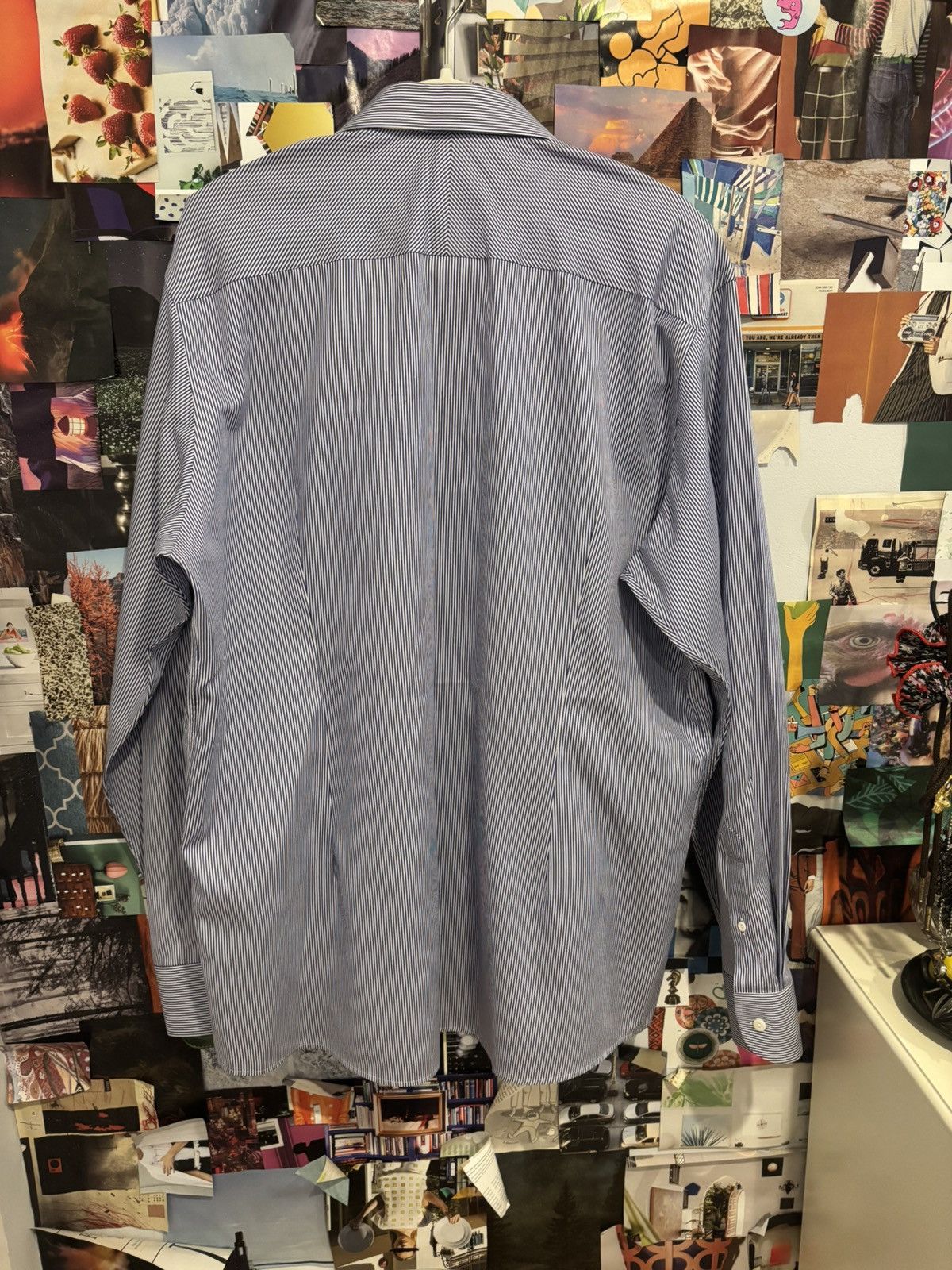 Eton Eton DnA Contemporary Striped White Men's Dress Shirt 46/18 Size US S / EU 44-46 / 1 - 11 Thumbnail