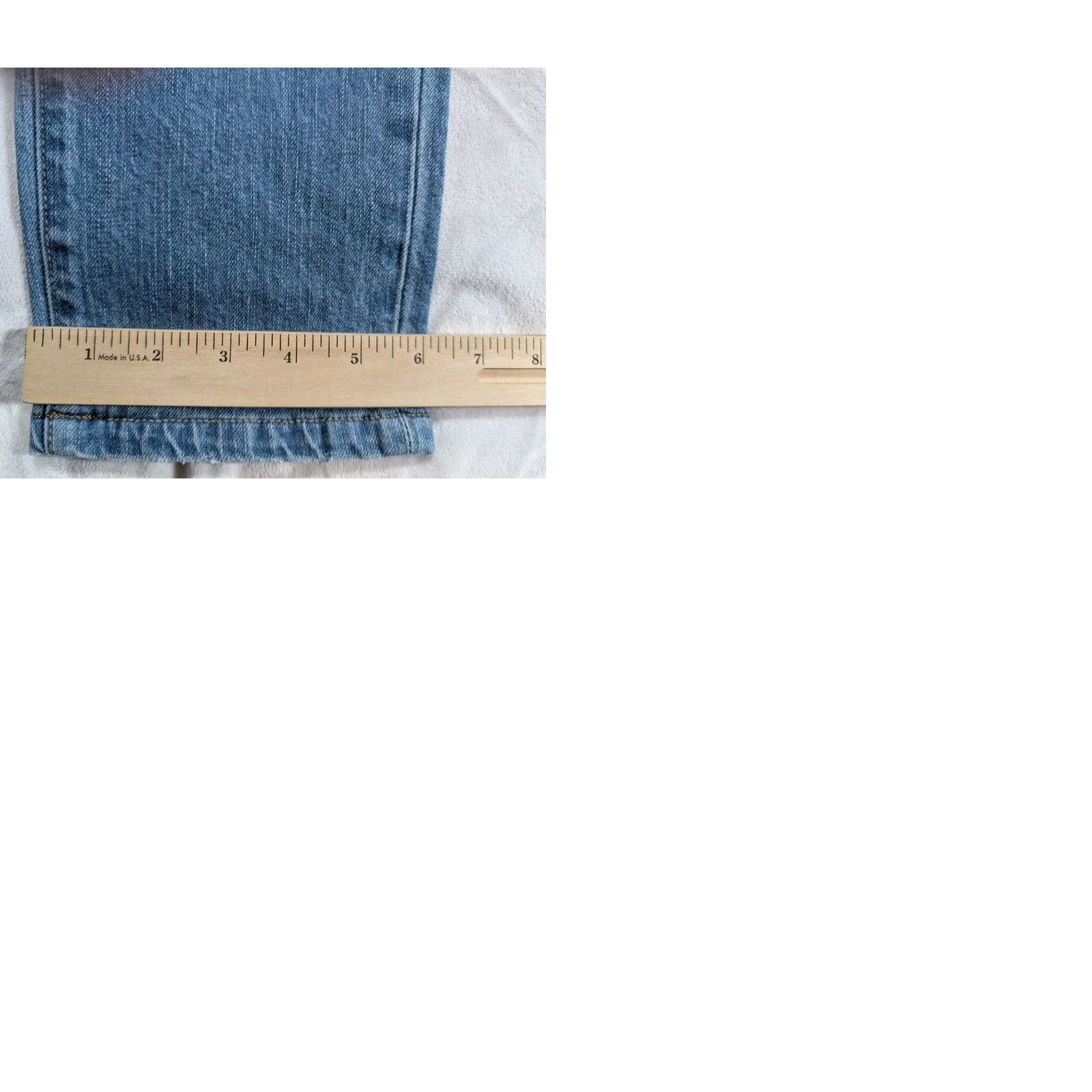 Vintage VINTAGE The Normal Brand Jeans Men 30x31 Slim Straight Light Wash Whisker Denim Blue 5-Pocket Mens Size US 30 / EU 46 - 9 Thumbnail