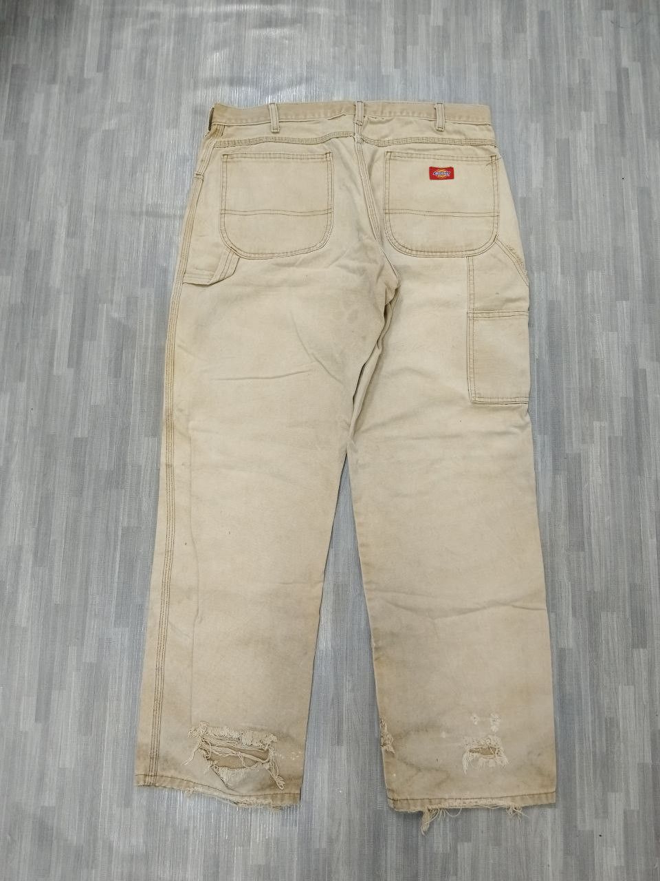 Vintage SICK DICKIES CARPENTER DISTRESSED DENIM PANTS Size US 34 / EU 50 - 3 Thumbnail