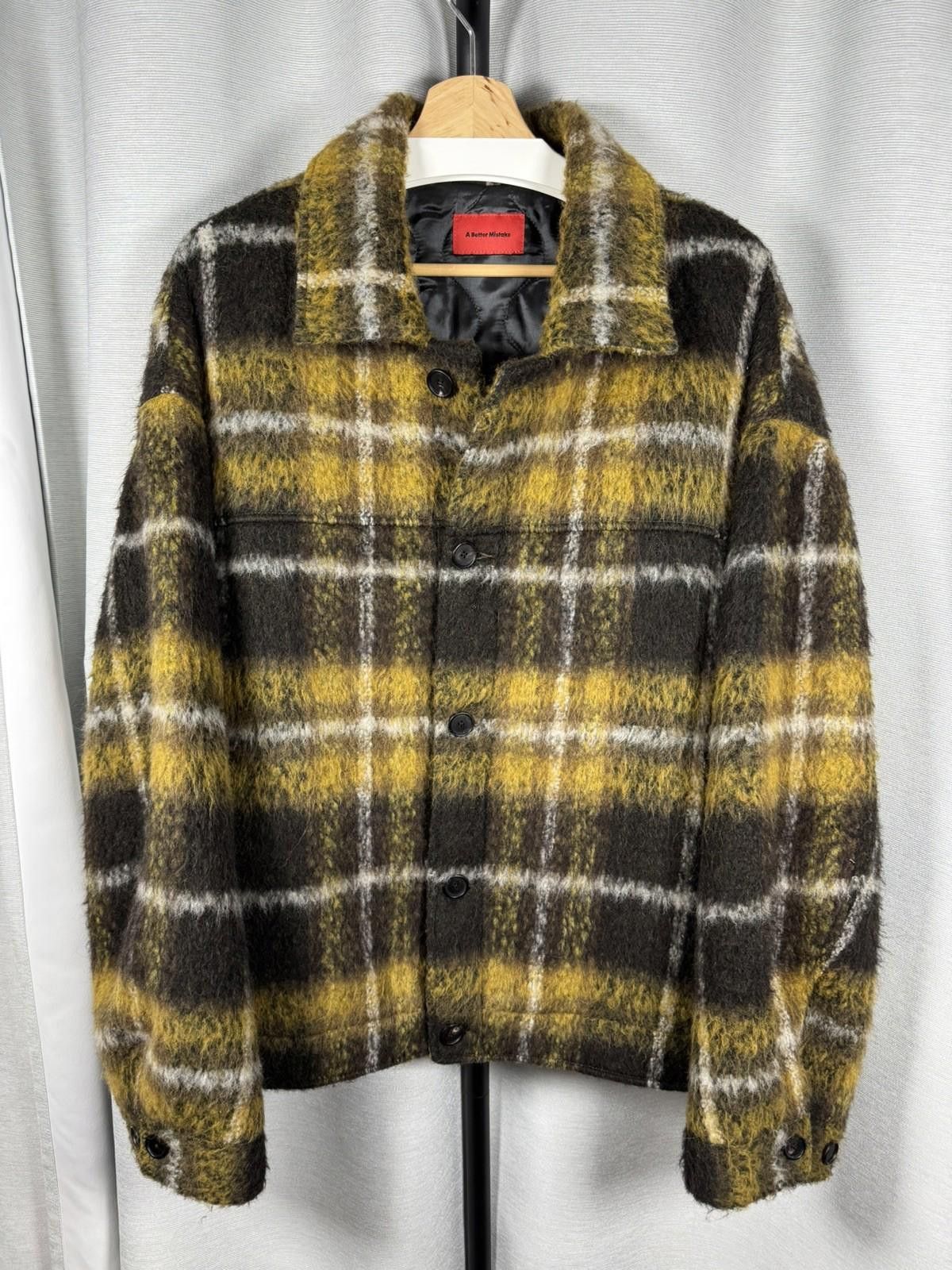 Other A Better Mistake Mohair Texture Wool Check Jacket Size 4 XL Size US XL / EU 56 / 4 - 1 Thumbnail