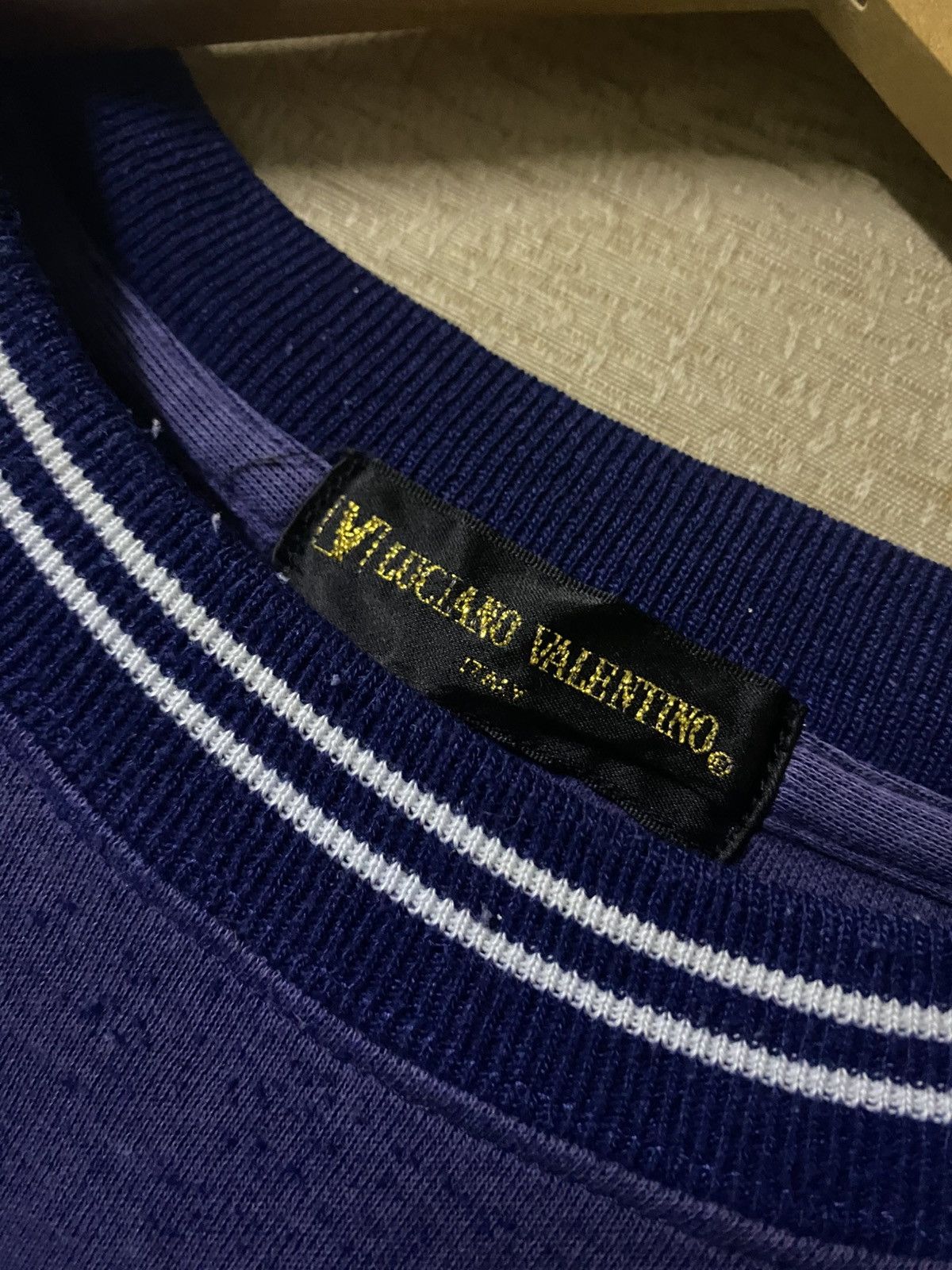 Japanese Brand × Vintage Vintage Luciano Valentino Embroidered Logo Sweatshirt Size US XL / EU 56 / 4 - 6 Thumbnail
