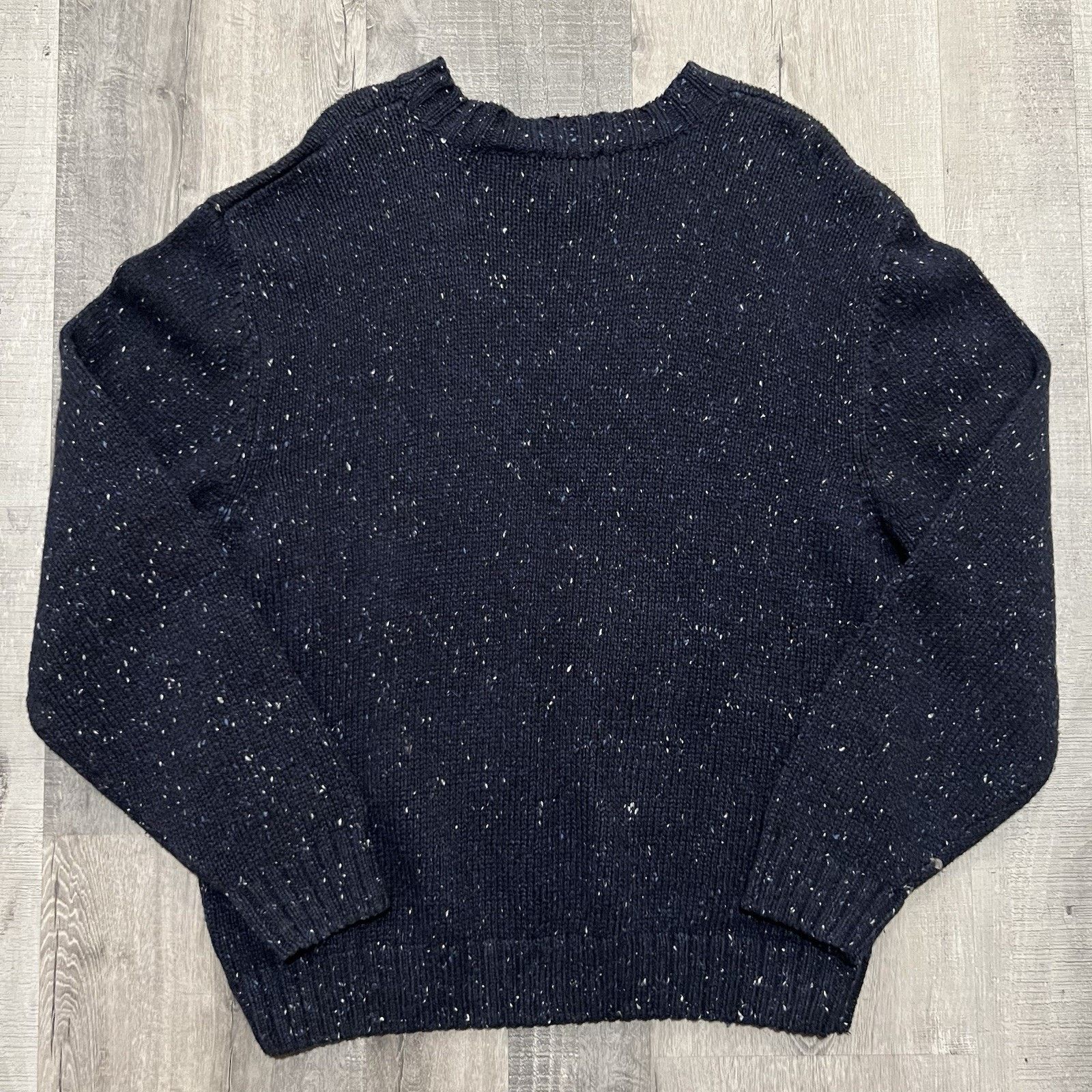 Other VTG Knightsbridge Argyle Knit Sweater Navy Preppy Speckled Size US XL / EU 56 / 4 - 2 Thumbnail
