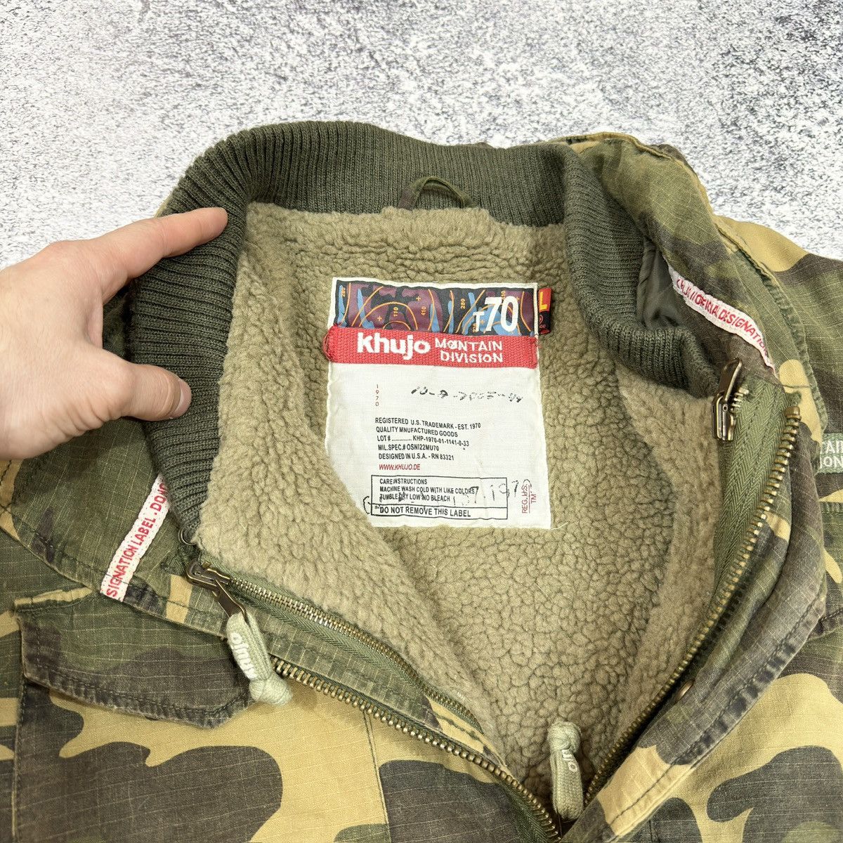 khujo Khujo 2in1 Mens Camo RipStop M-65 Field Coat L size Size US L / EU 52-54 / 3 - 6 Thumbnail