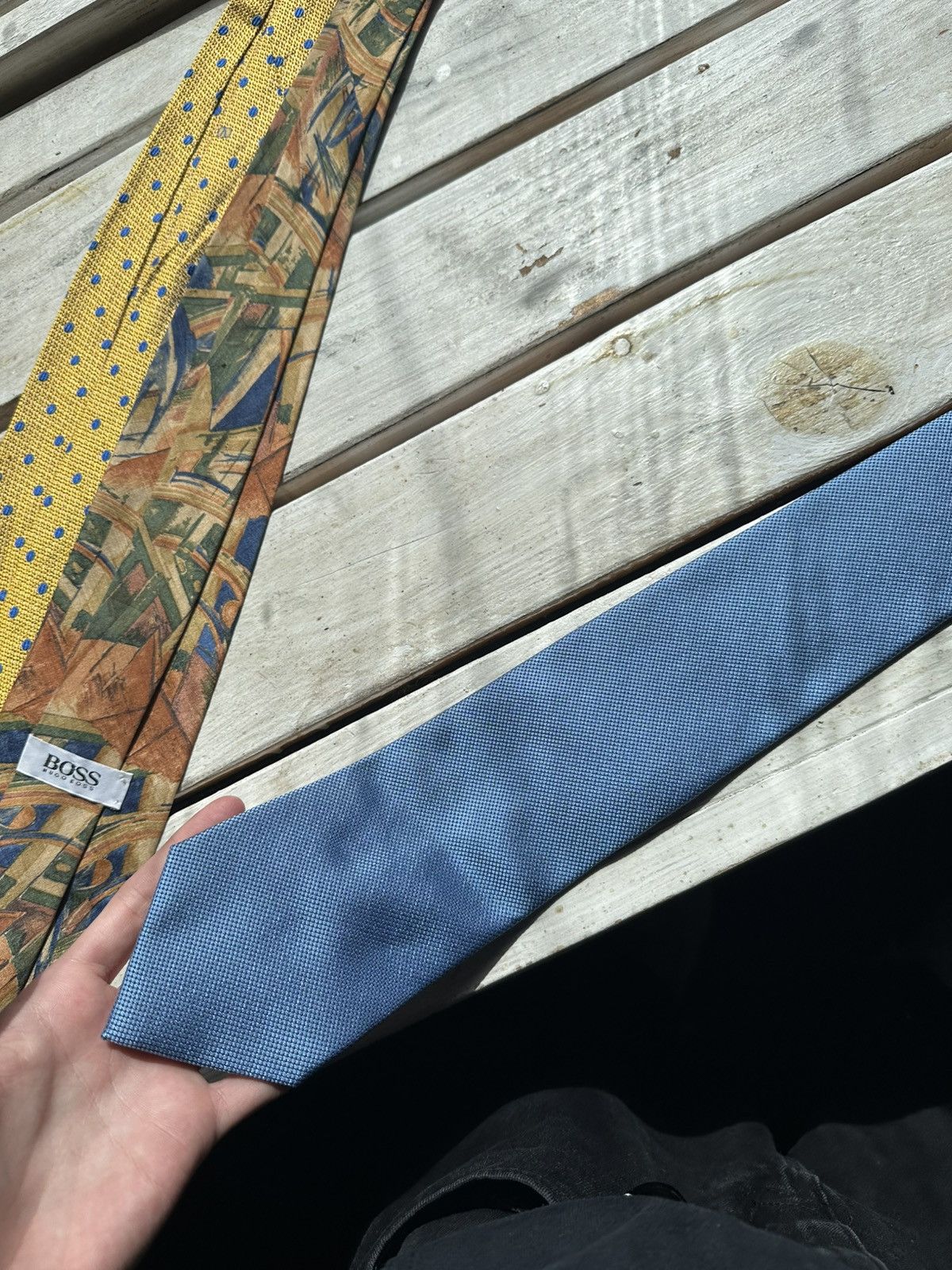 Lanvin × Vintage 🚨VINTAGE 90s Lanvin Men’s Tie Pure Silk luxury old money Size ONE SIZE - 7 Thumbnail