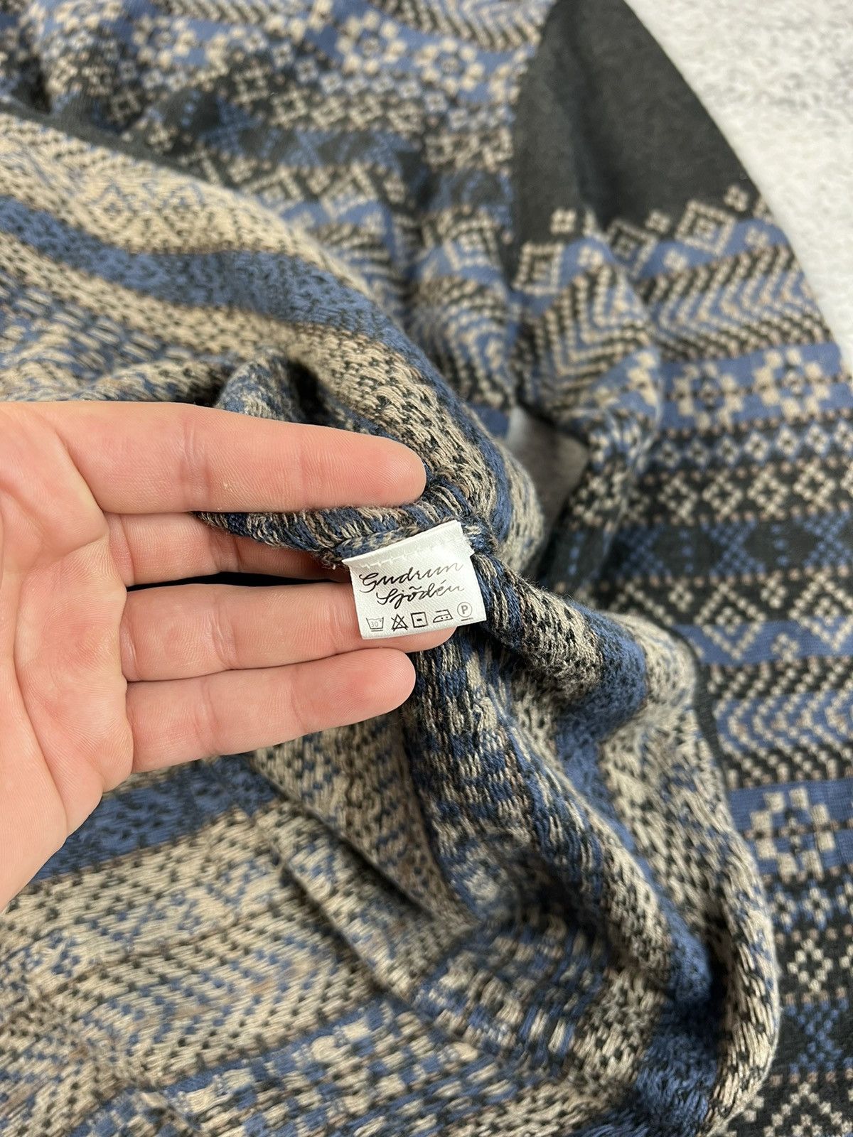 Designer × Other UK Gudrun Sjorden multicolour belted sweater Size L / US 10 / IT 46 - 9 Thumbnail