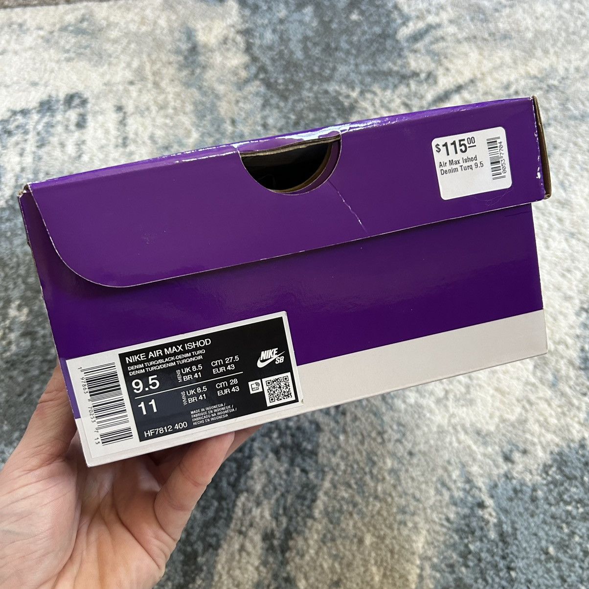 Nike SB HF7812-400 NiKE AiR MAX iSHOD WAiR DENiM TURQUOiSE OBSiDiAN Size US 9.5 / EU 42-43 - 14 Thumbnail