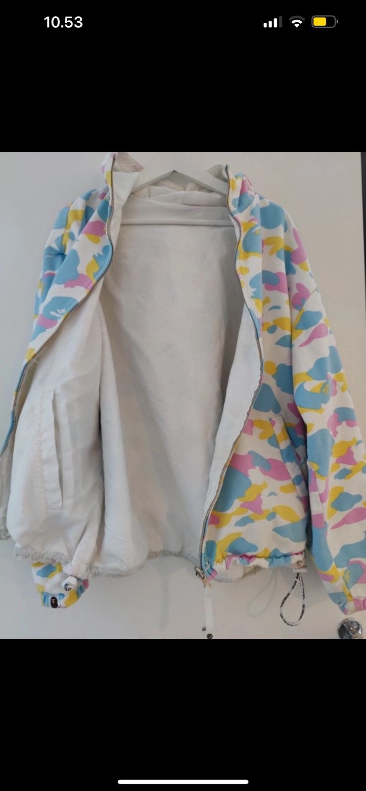 Bape × Nigo Early 2000’s Bape Cotton Candy Reversible Hoodie Jacket Size US M / EU 48-50 / 2 - 6 Thumbnail