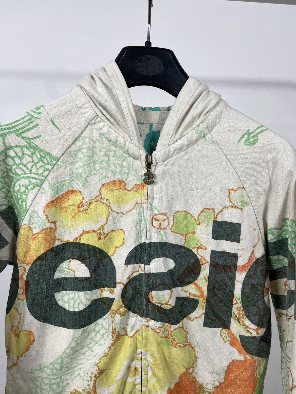 Desigual Desigual floral zip up hoodie multicolor graphic jacket XS Size XS / US 0-2 / IT 36-38 - 3 Thumbnail