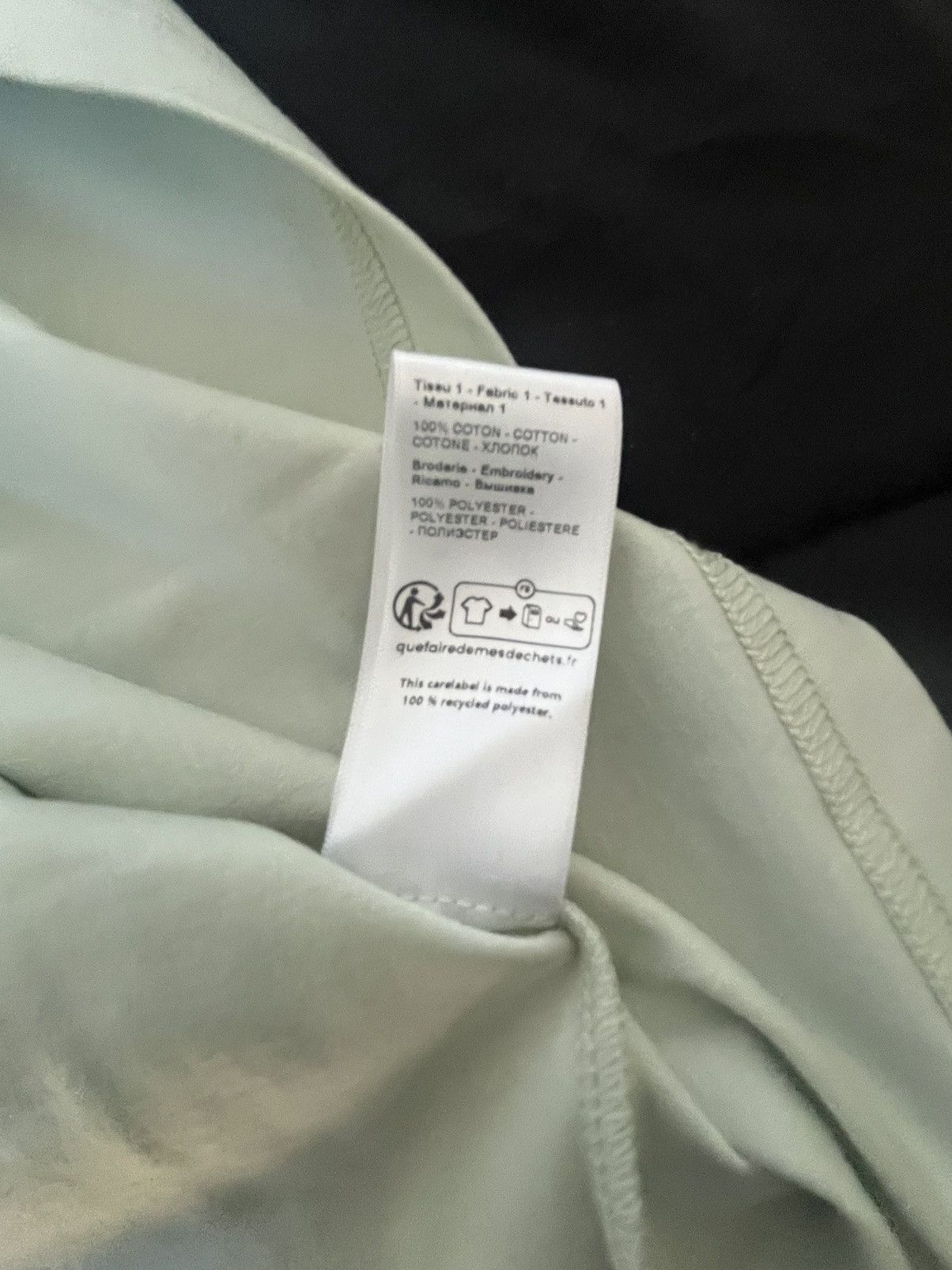 Lanvin LANVIN Curb Embroidered Sage Green Sz: XXL Orig: $690 Size US XXL / EU 58 / 5 - 11 Thumbnail