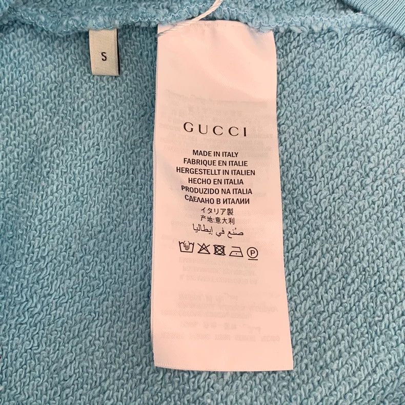 Gucci Gucci Garden series blue letter embroidery cotton hooded dr Size US S / EU 44-46 / 1 - 6 Thumbnail