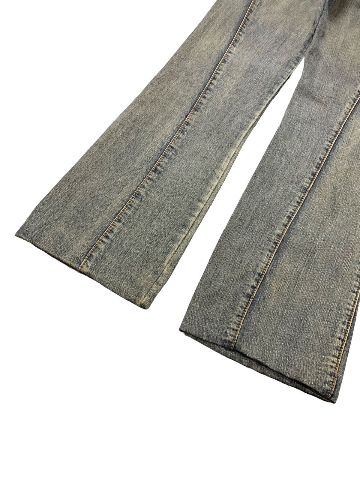 If Six Was Nine × Japanese Brand × Tornado Mart Takaio Japan Snake Trimmed Mud Wash Flared Distressed Jeans Size US 30 / EU 46 - 11 Thumbnail