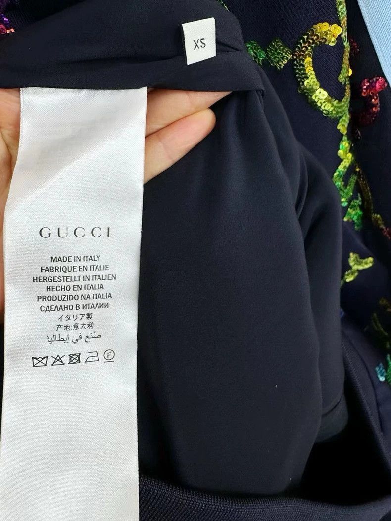 Gucci Gucci Sequin Jacket Size XS Black-2505 Size XS / US 0-2 / IT 36-38 - 4 Thumbnail