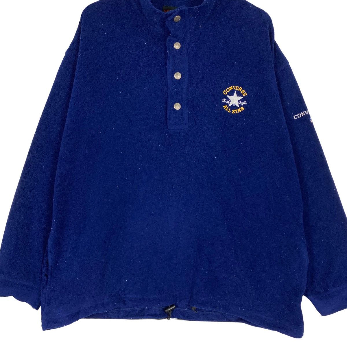 Converse × Vintage Vintage 90s Converse Small Logo Button Ups Fleece Size US XL / EU 56 / 4 - 4 Thumbnail