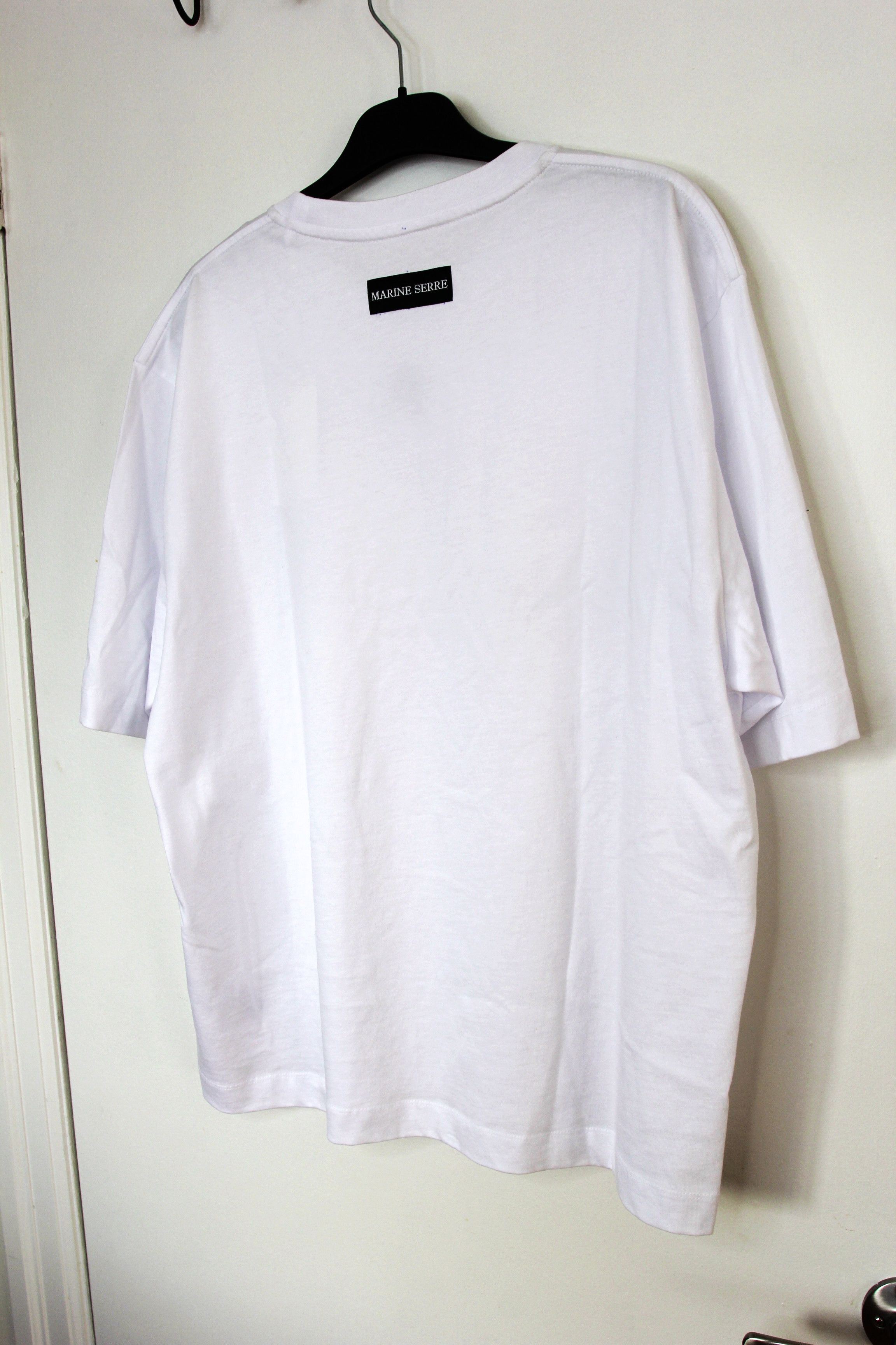Marine Serre BNWT AW25 MARINE SERRE MOON LOGO JERSEY TSHIRT L Size US L / EU 52-54 / 3 - 7 Thumbnail